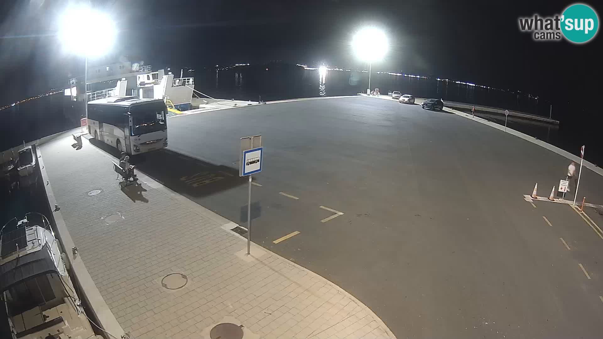 Tkon Live cam – ferry – Dalmatie – Croatie
