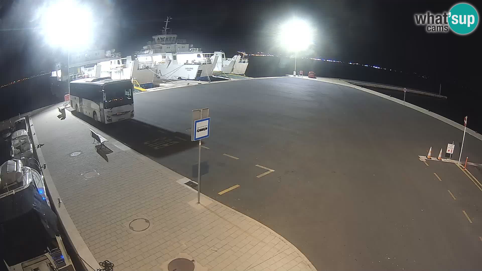 Tkon Live cam – ferry – Dalmatie – Croatie