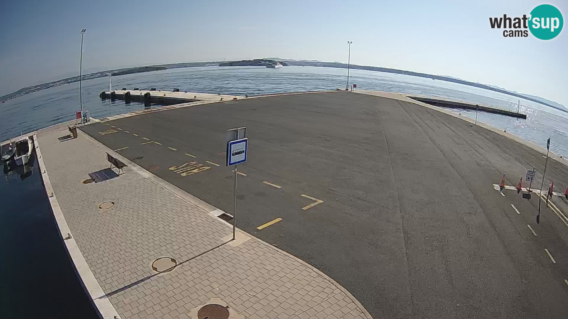 Tkon Live cam – ferry – Dalmatie – Croatie