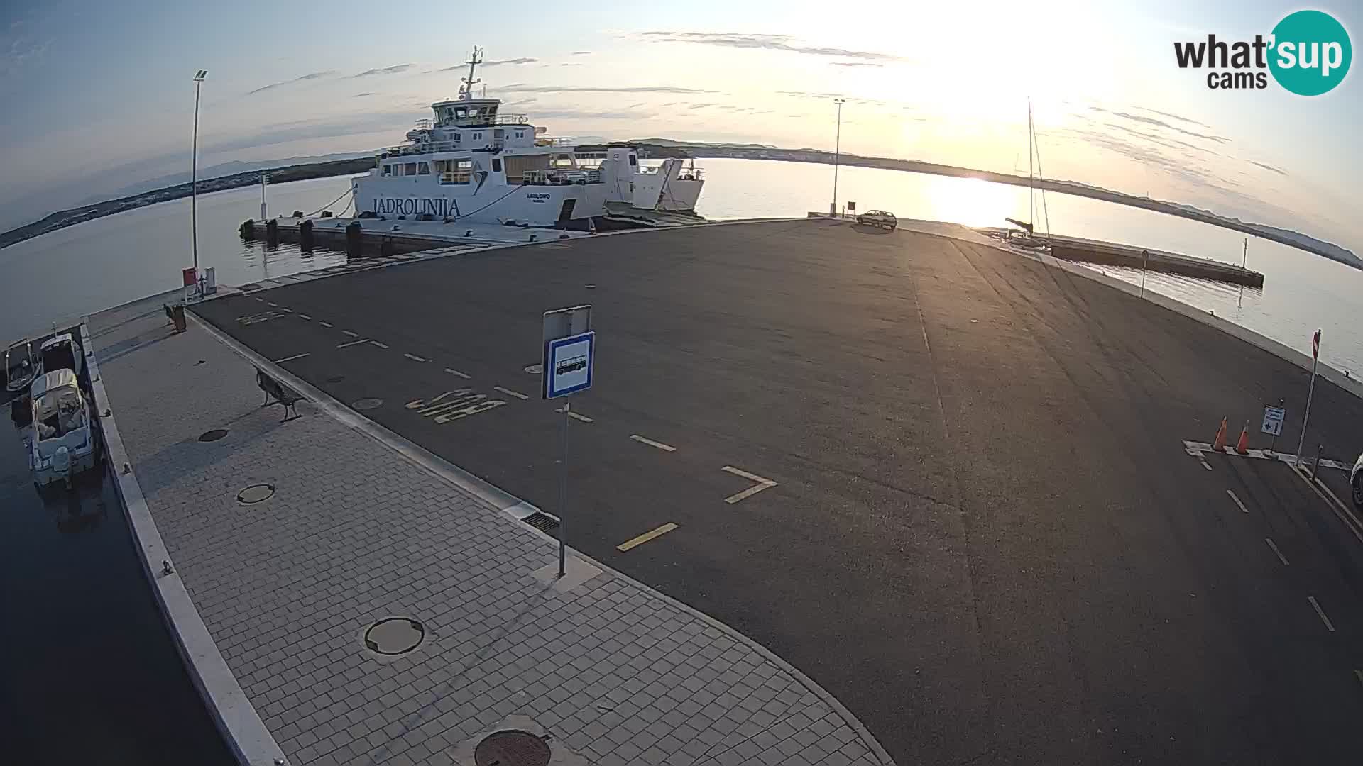 Tkon Live cam – ferry – Dalmatie – Croatie
