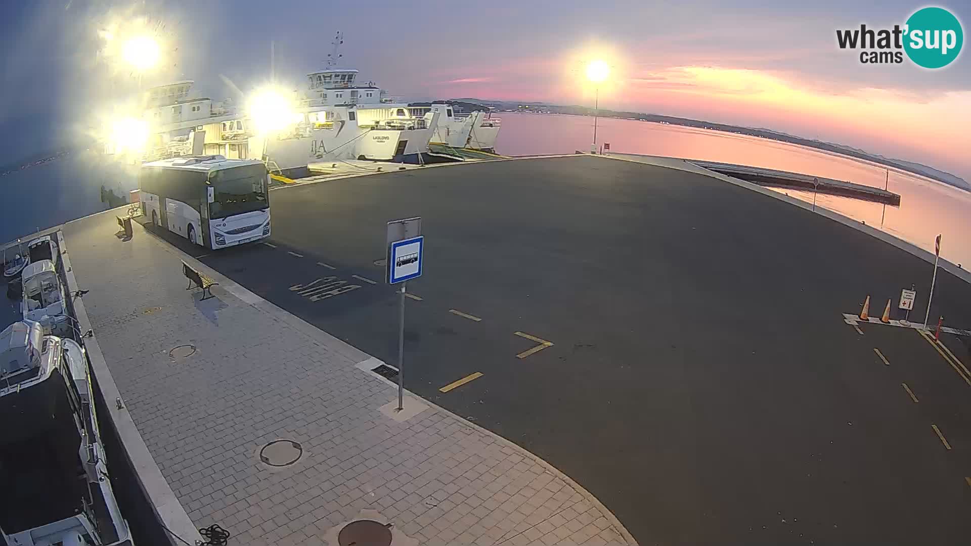 Tkon Live cam – ferry – Dalmatie – Croatie