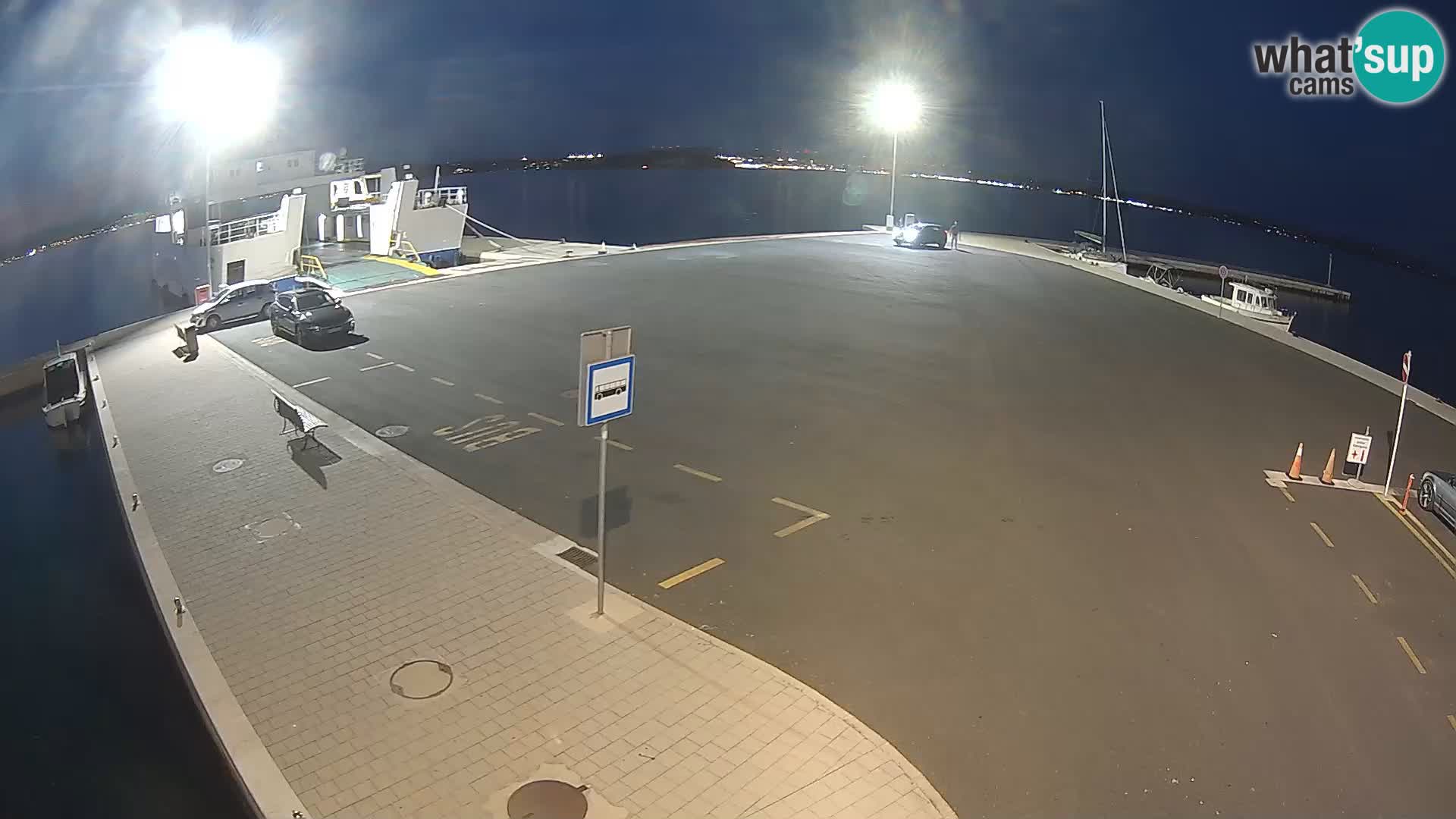 Tkon Live cam – ferry – Dalmatie – Croatie