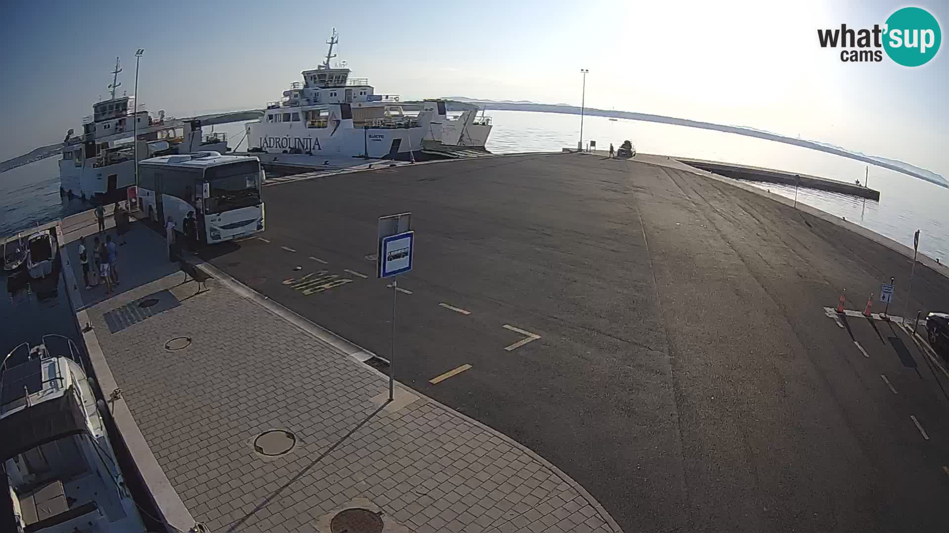 Tkon Live cam – ferry – Dalmatie – Croatie
