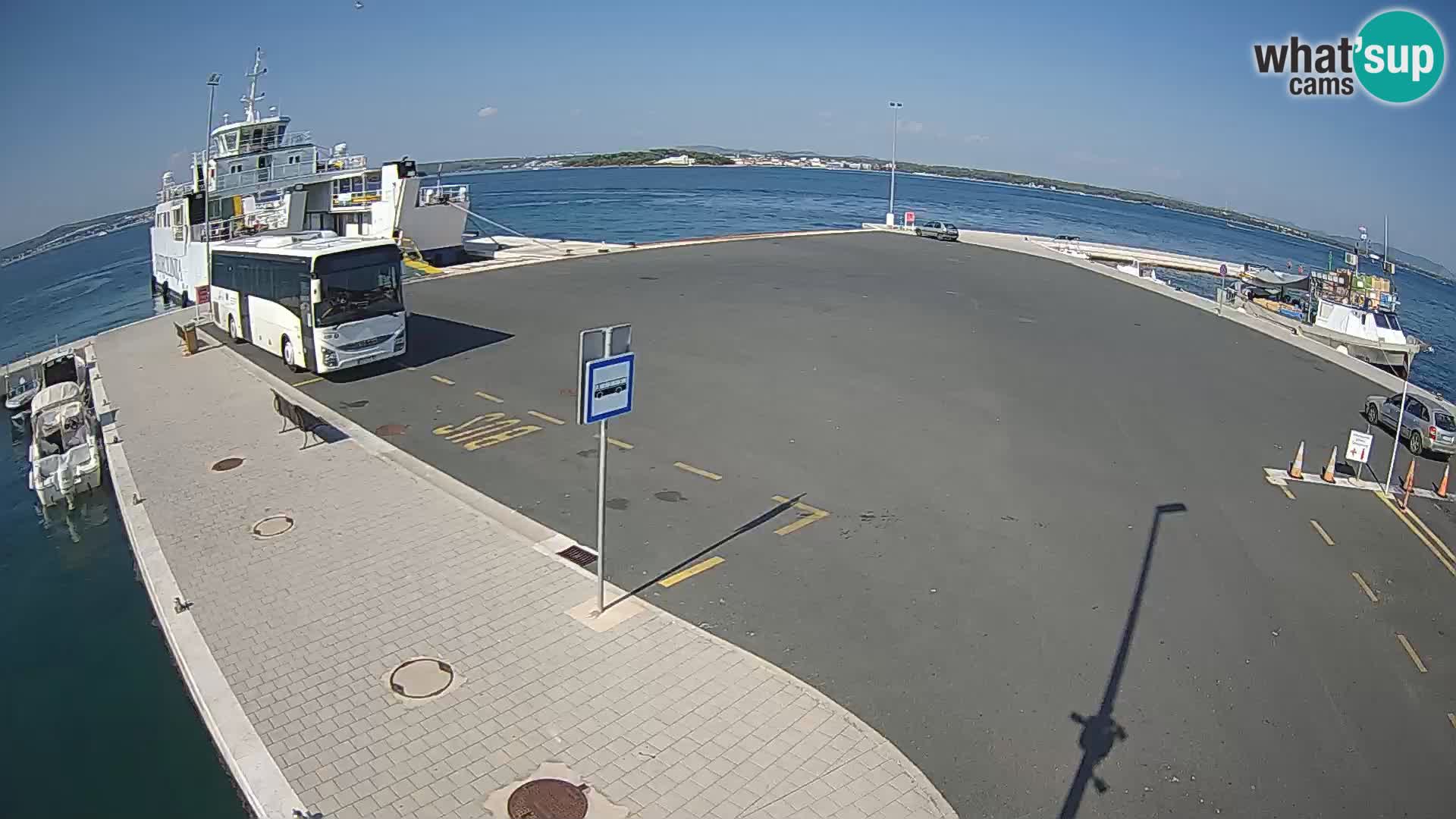 Tkon Live cam – ferry – Dalmatie – Croatie