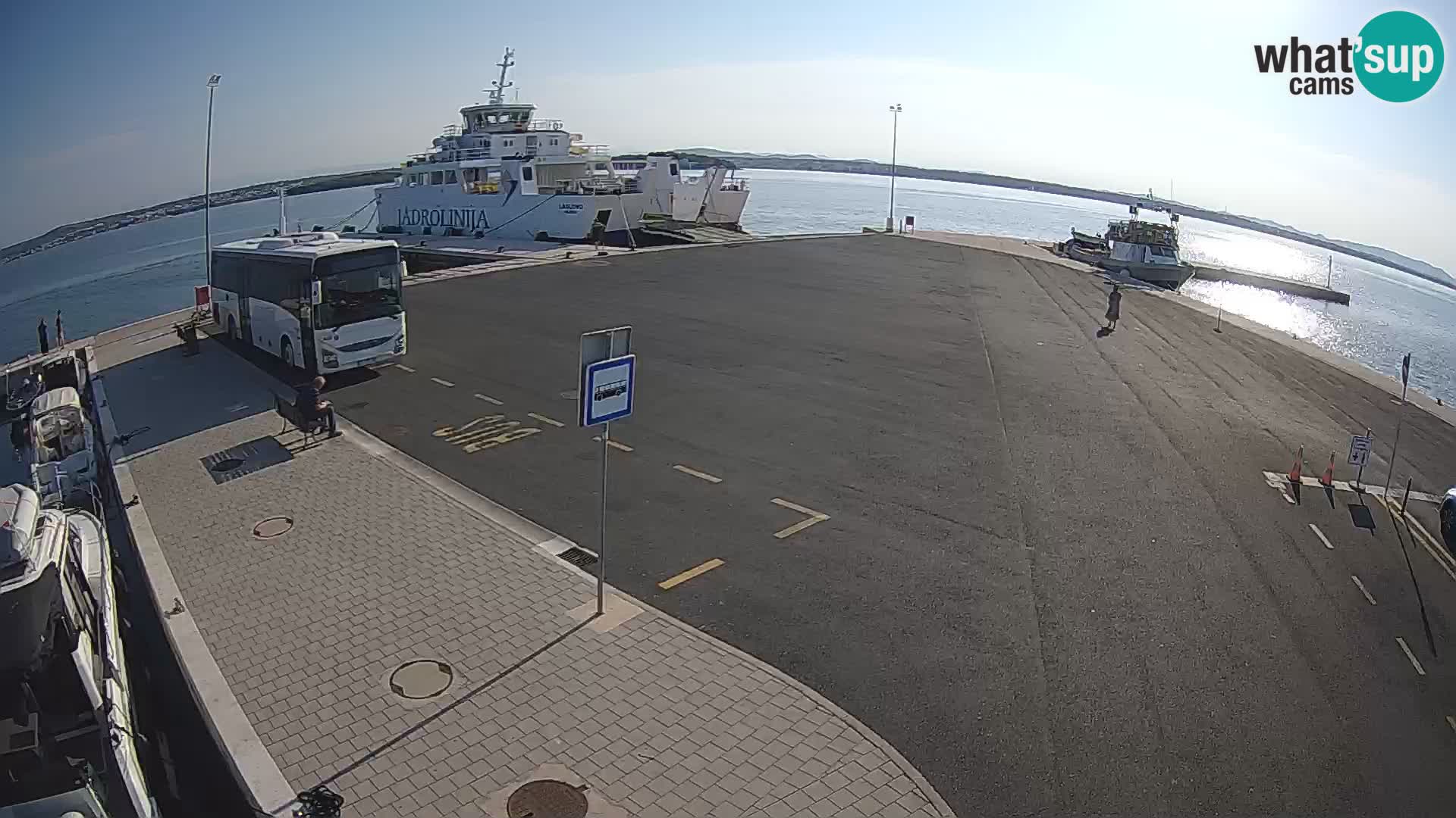 Tkon Live cam – ferry – Dalmatie – Croatie