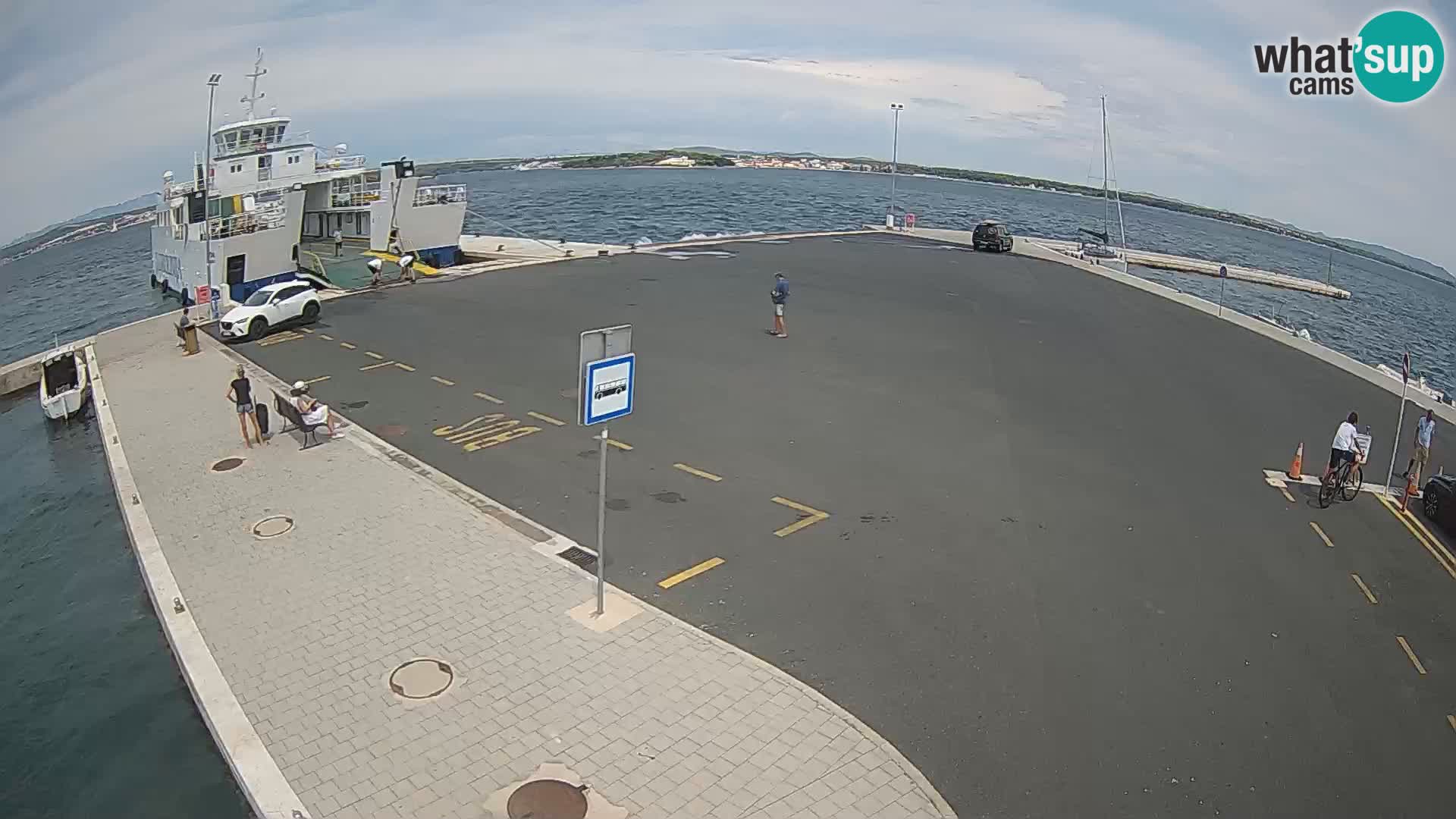 Tkon Live cam – ferry – Dalmatie – Croatie