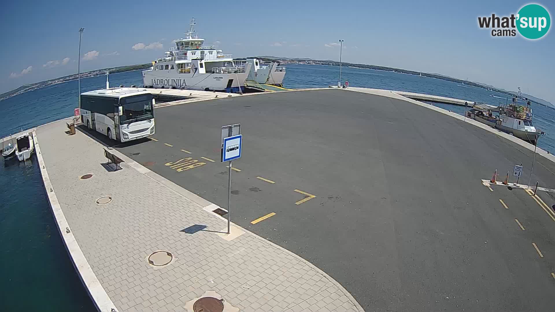 Tkon Live cam – ferry – Dalmatie – Croatie