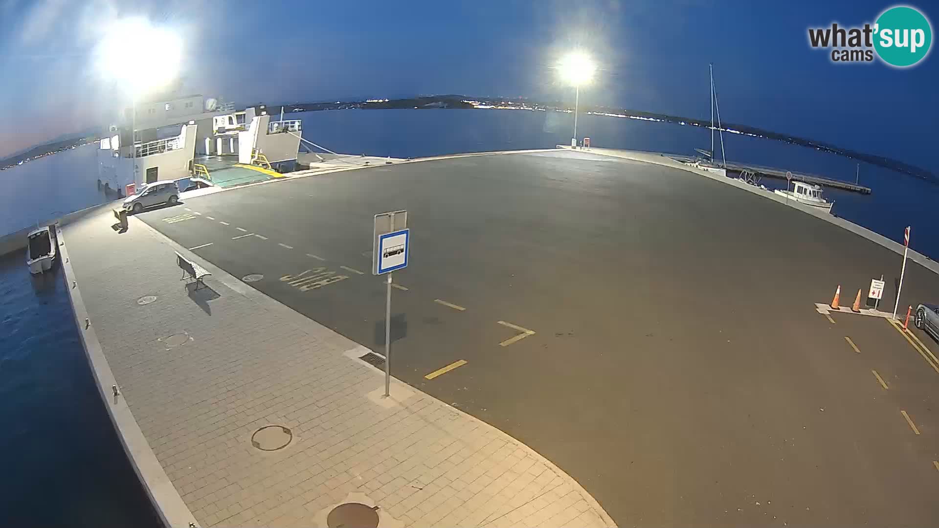 Tkon Live cam – ferry – Dalmatie – Croatie