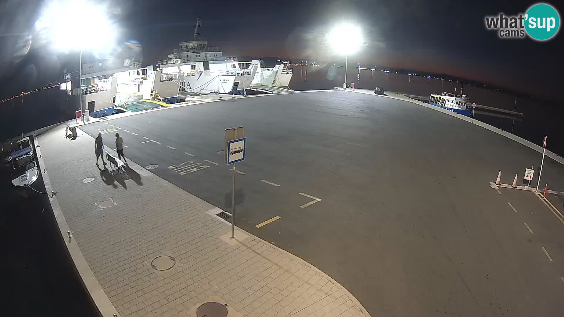 Tkon Live cam – ferry – Dalmatie – Croatie