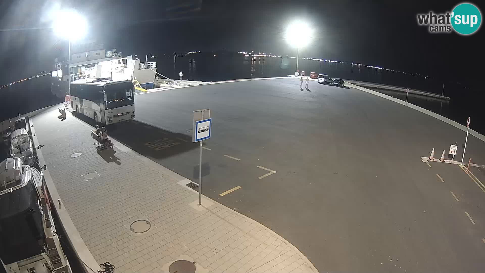 Tkon Live cam – ferry – Dalmatie – Croatie