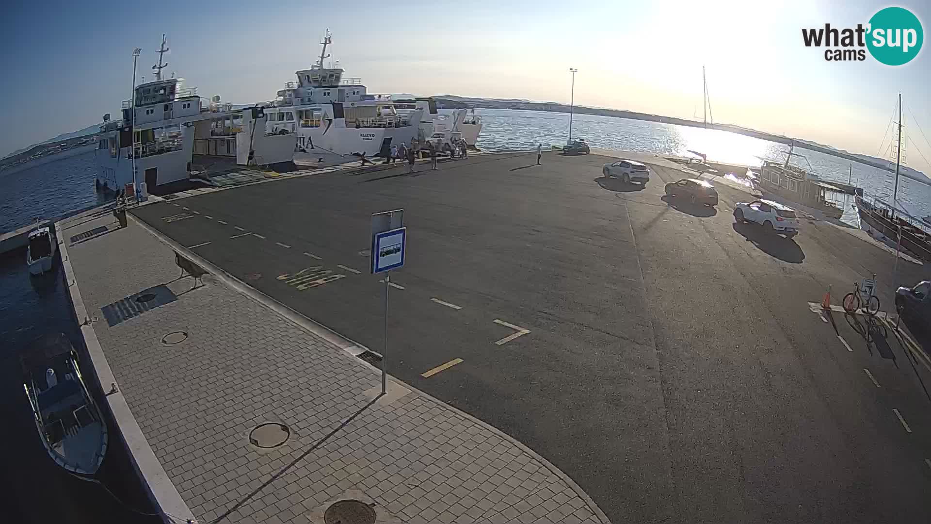 Tkon Live cam – ferry – Dalmatie – Croatie