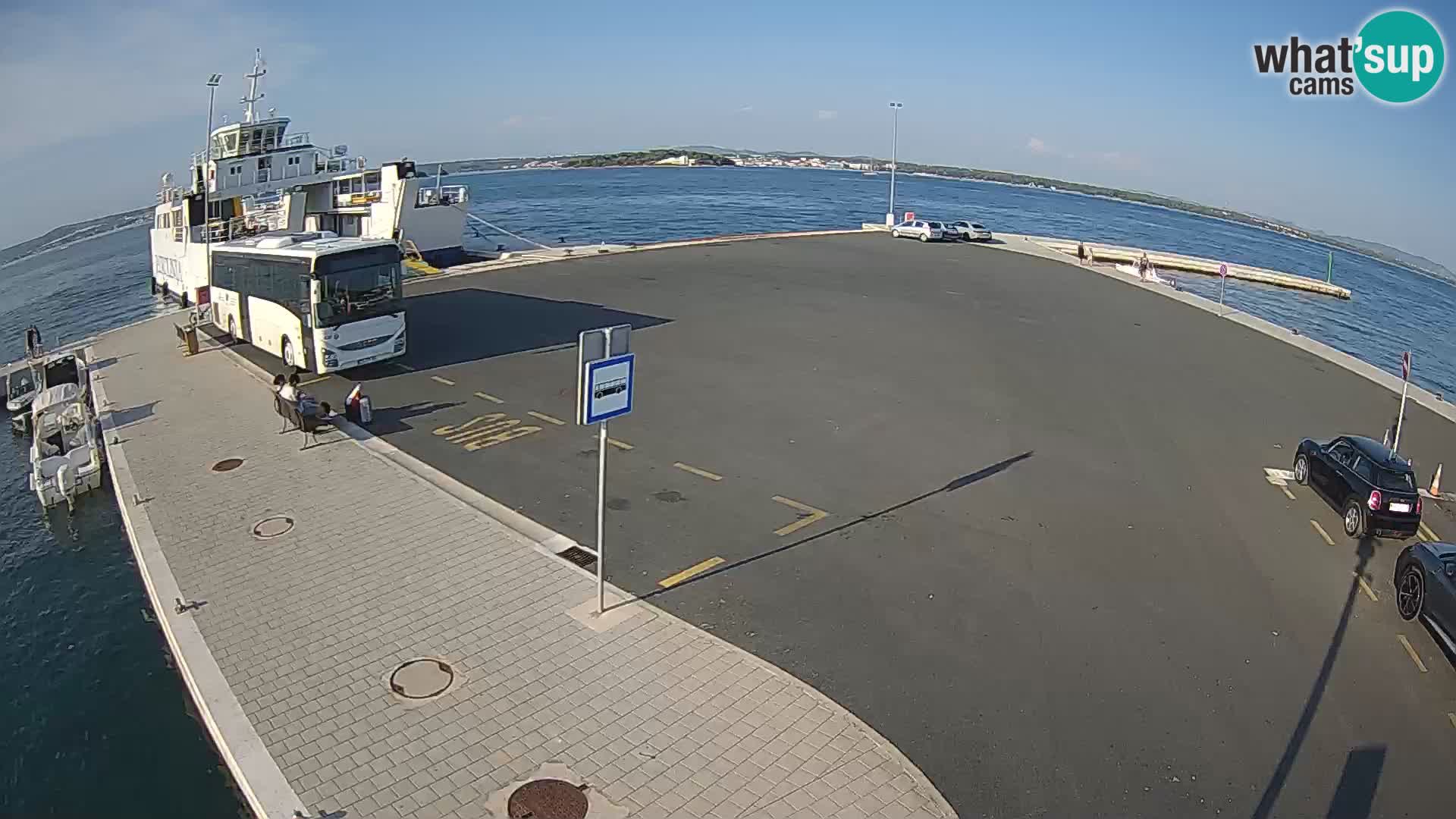 Tkon Live cam – ferry – Dalmatie – Croatie