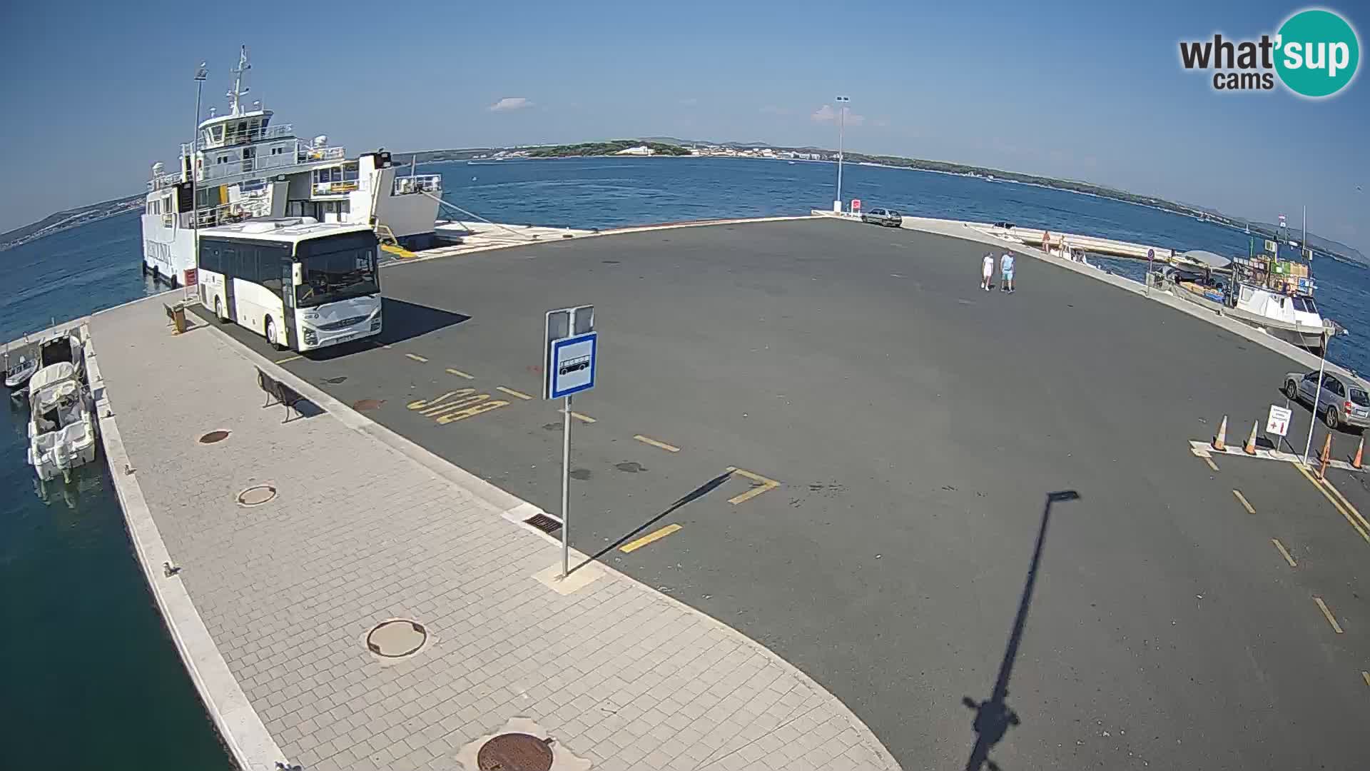 Tkon Live cam – ferry – Dalmatie – Croatie