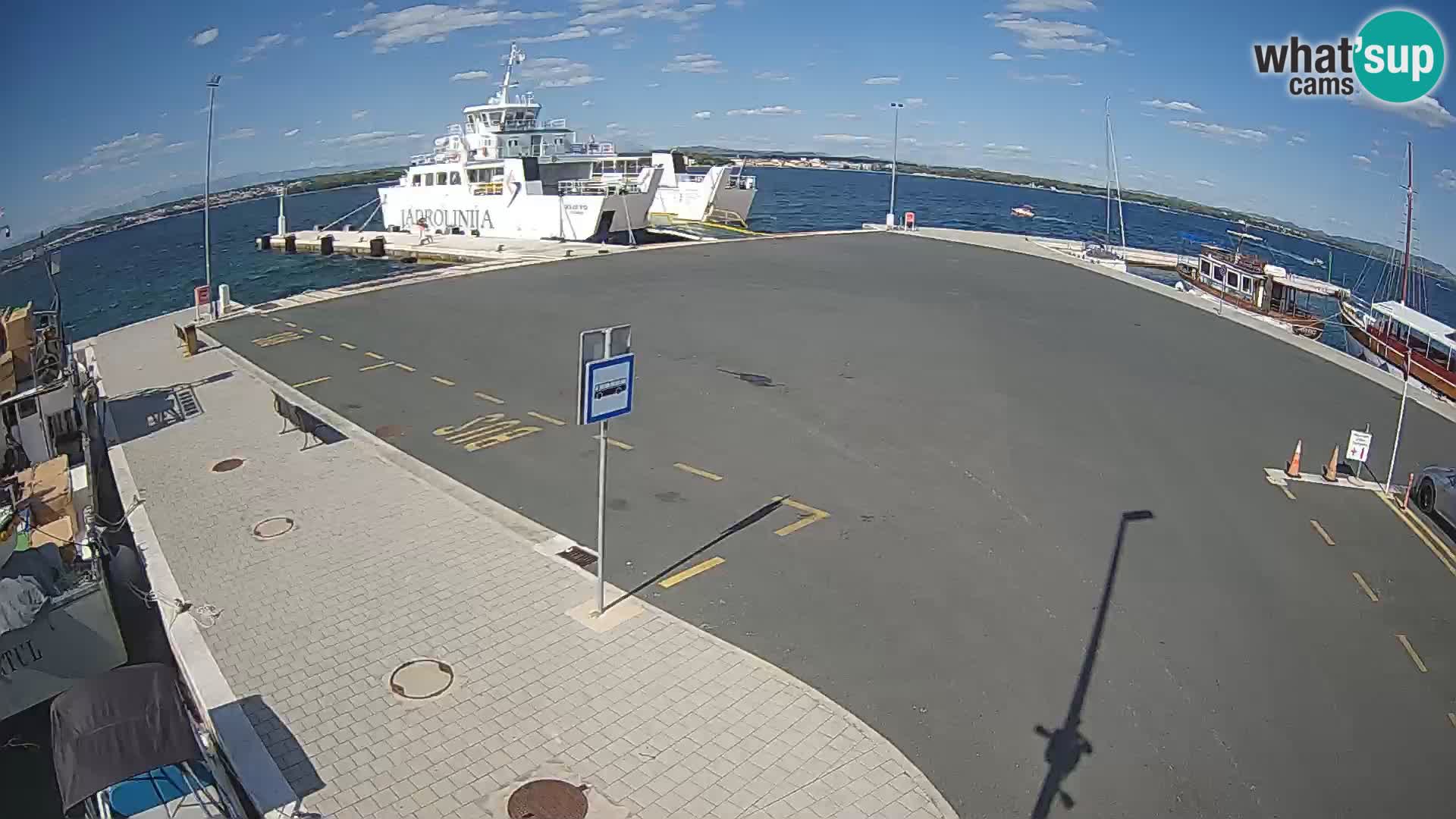 Tkon Live cam – ferry – Dalmatie – Croatie