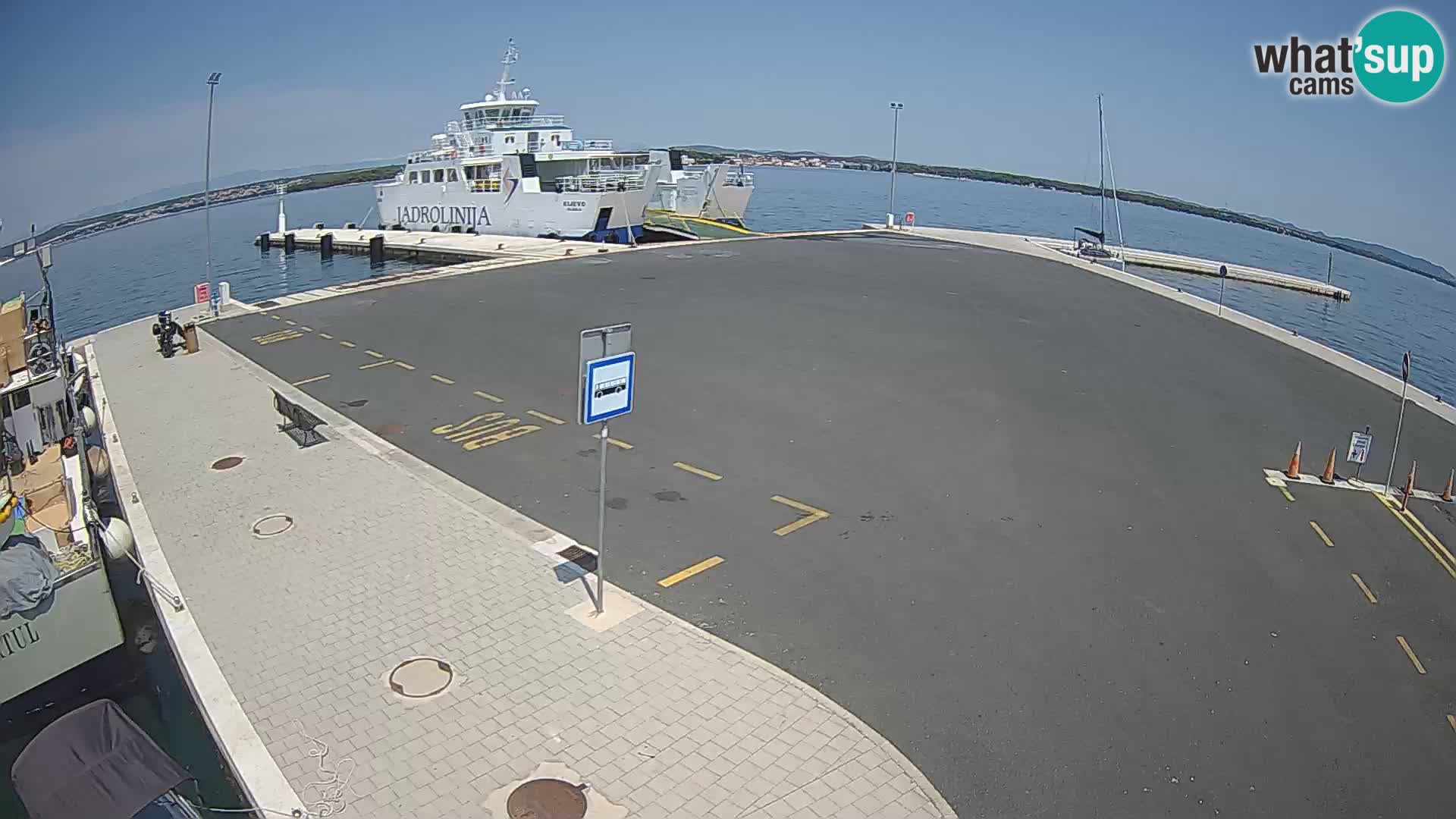 Tkon Live cam – ferry – Dalmatie – Croatie