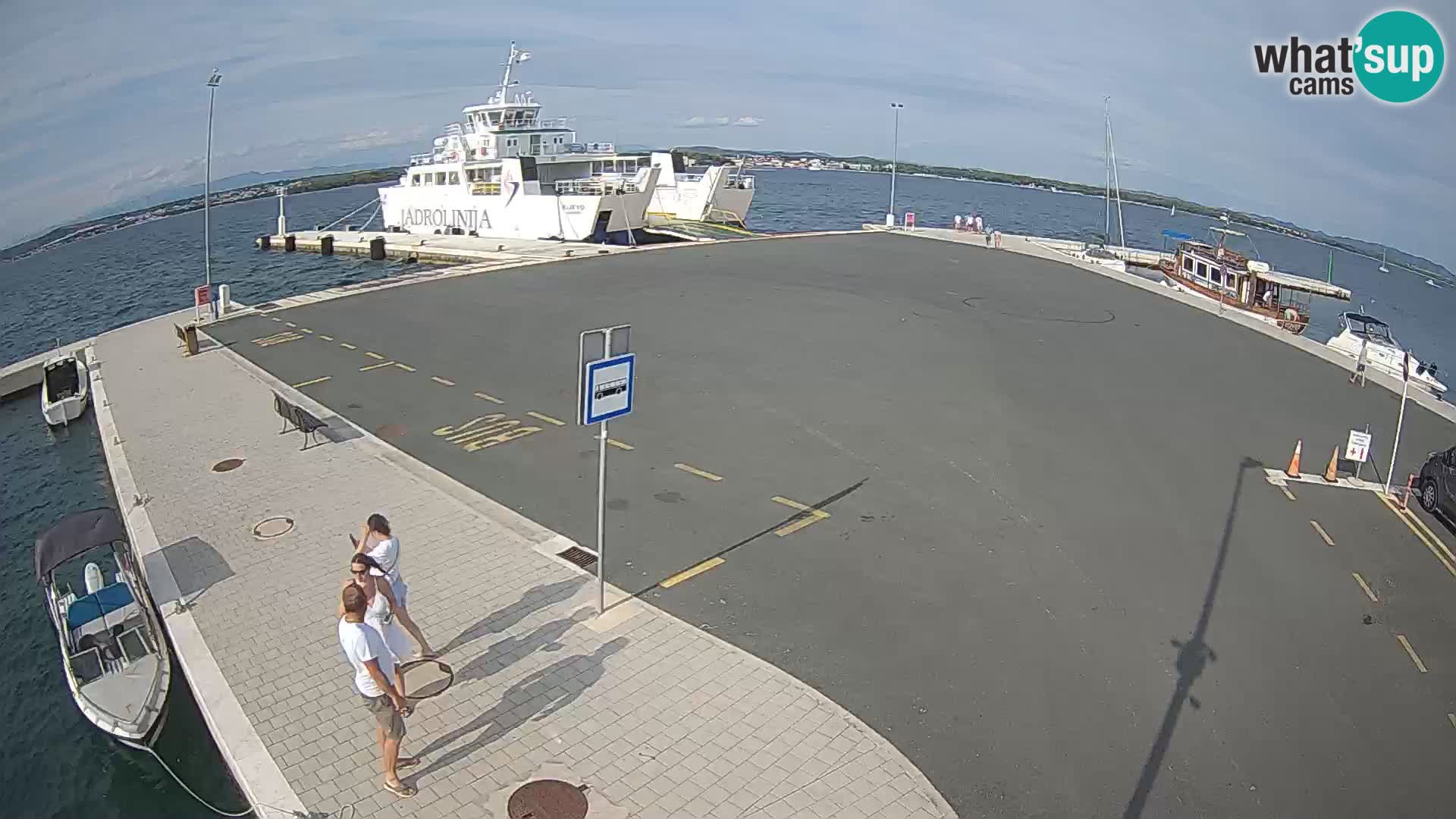 Tkon Live cam – ferry – Dalmatie – Croatie