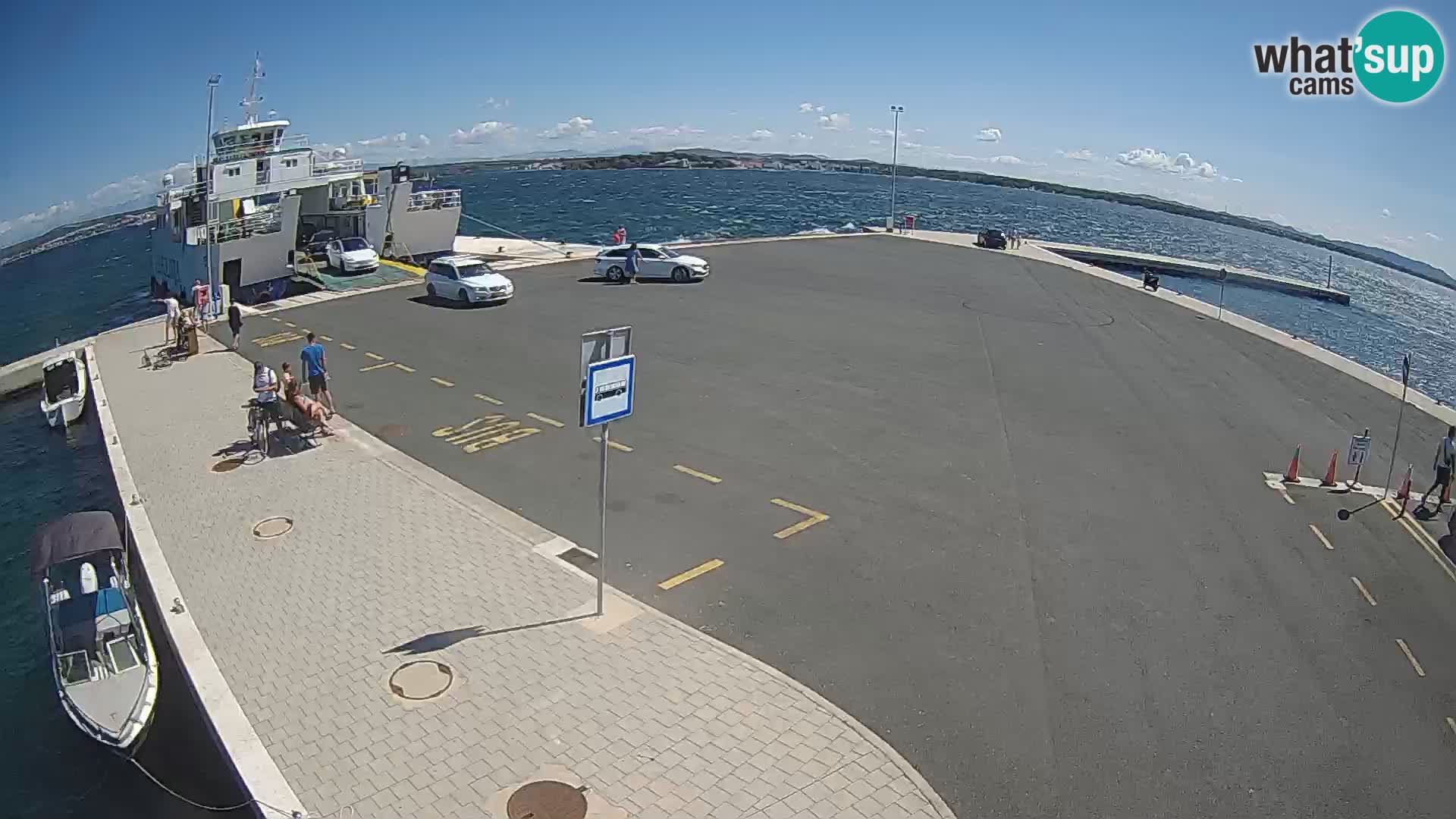 Tkon Live cam – ferry – Dalmatie – Croatie