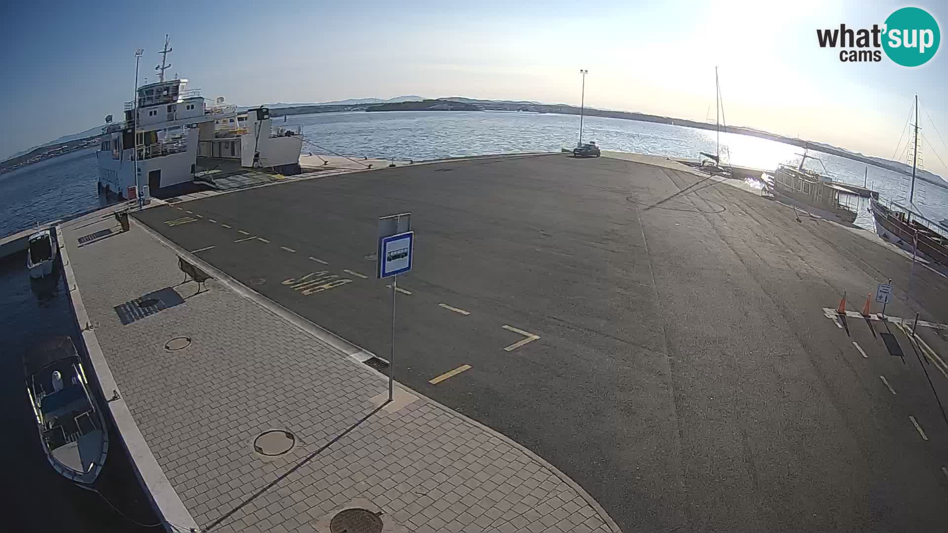 Tkon v živo – trajekt – Dalmacija – Hrvaška