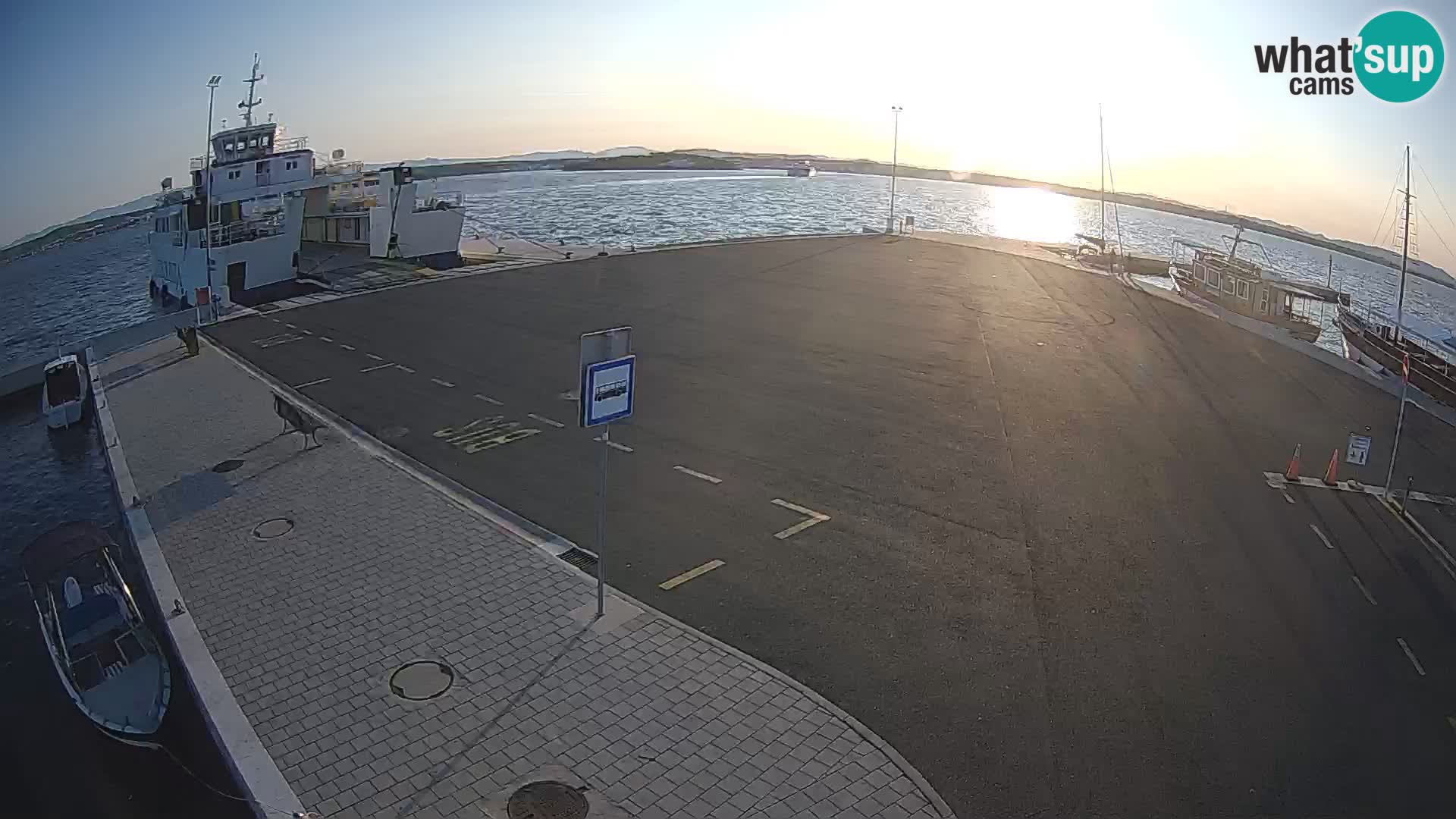 Tkon Live cam – ferry – Dalmatie – Croatie