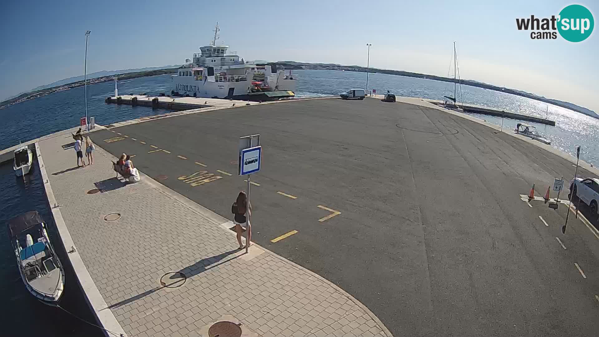 Tkon Live cam – ferry – Dalmatie – Croatie