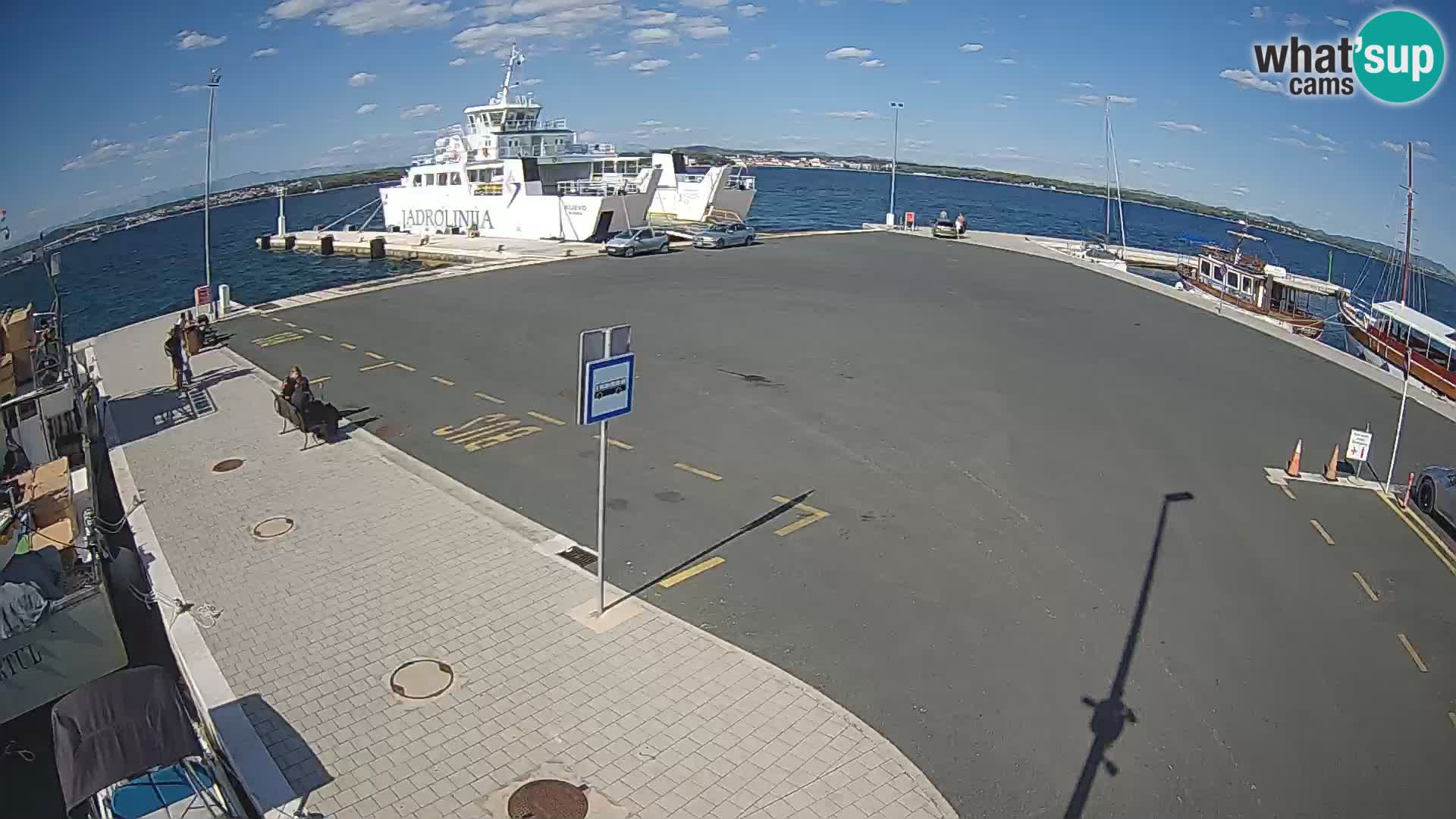 Tkon Live cam – ferry – Dalmatie – Croatie