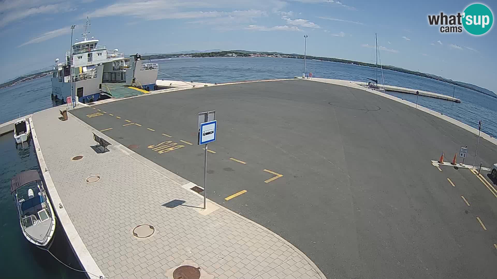 Tkon Live cam – ferry – Dalmatie – Croatie