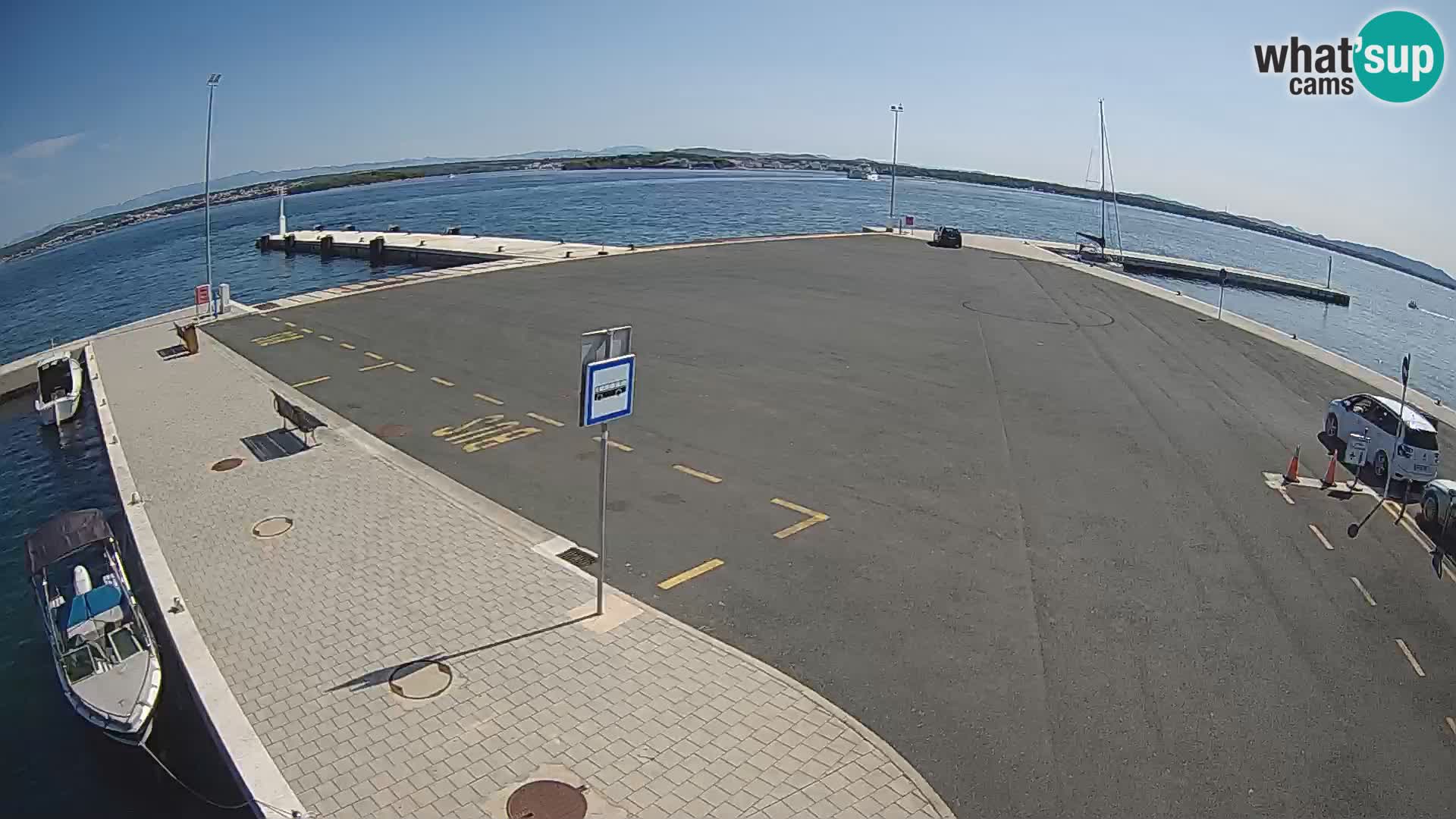 Tkon Live cam – ferry – Dalmatie – Croatie