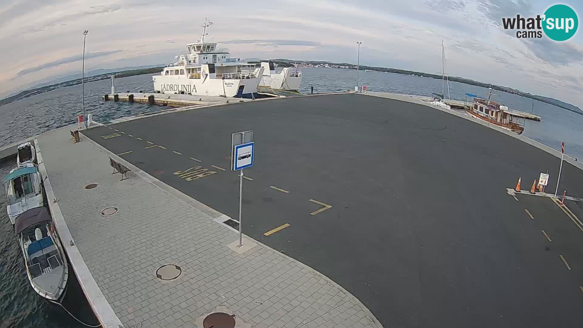 Tkon Live cam – ferry – Dalmatie – Croatie