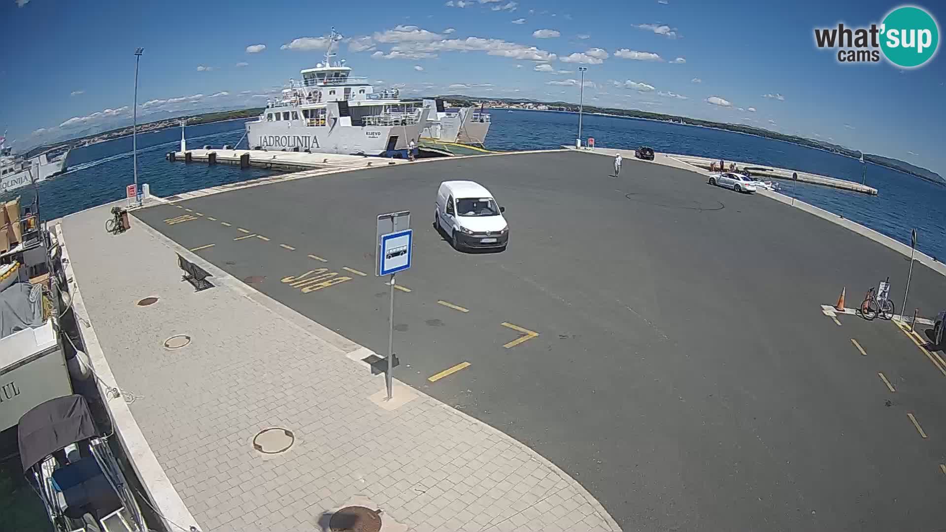 Tkon Live cam – ferry – Dalmatie – Croatie