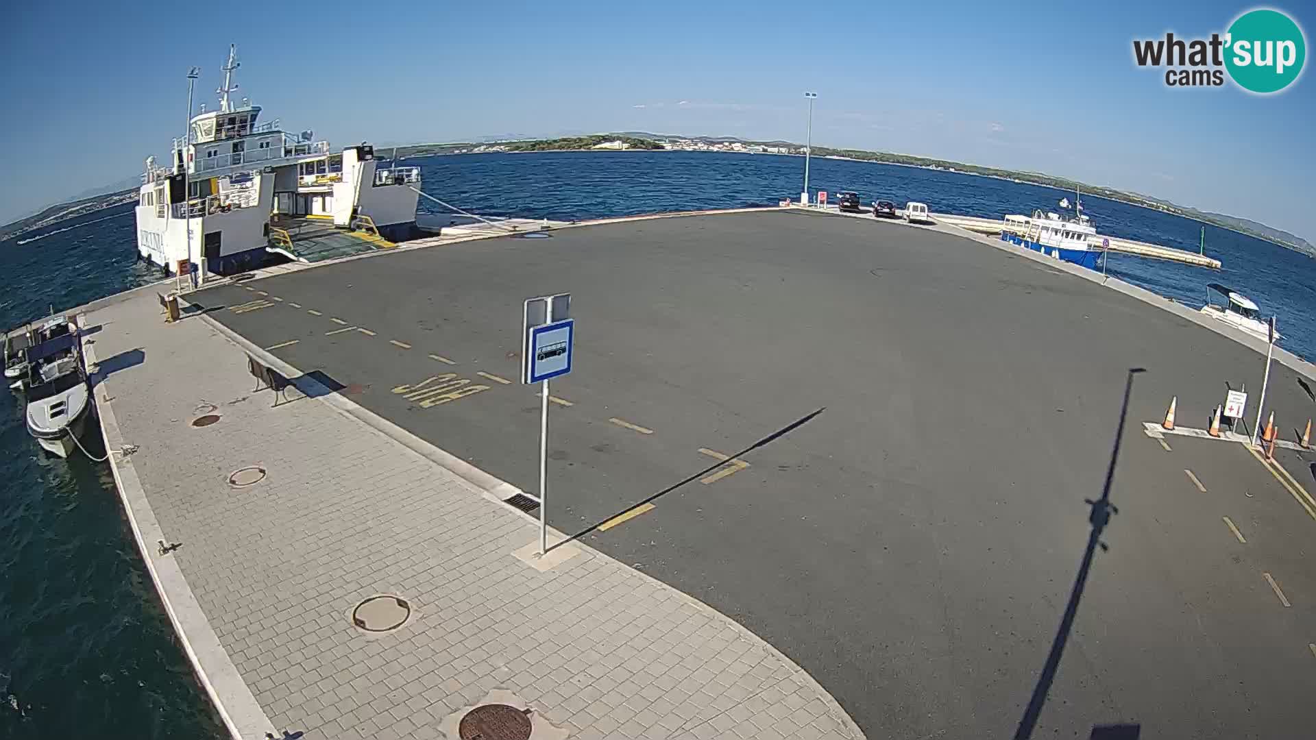Tkon Live cam – ferry – Dalmatie – Croatie