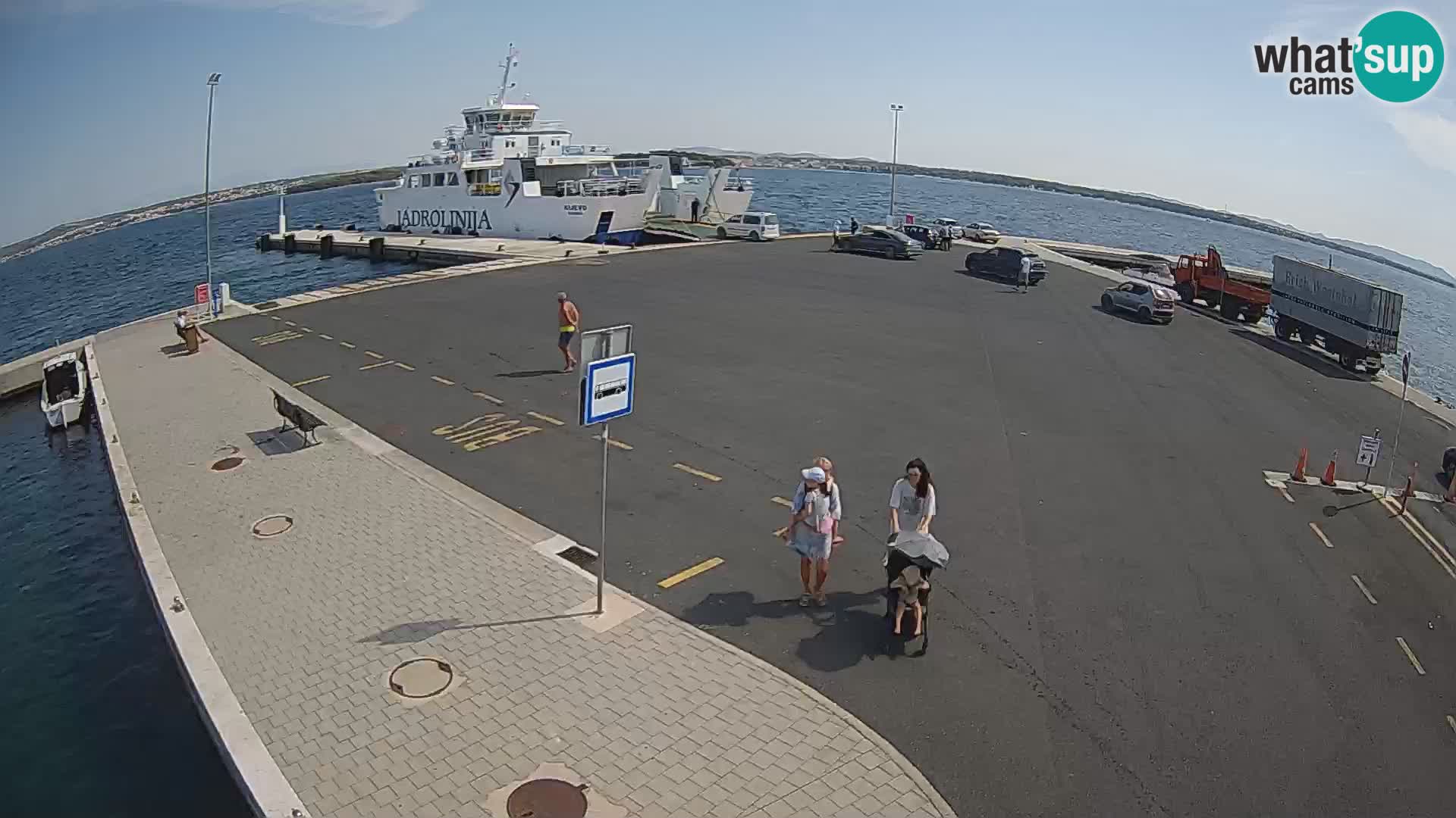 Tkon Live cam – ferry – Dalmatie – Croatie