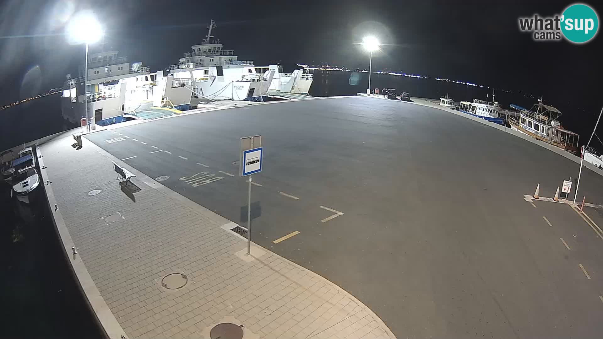 Tkon Live cam – ferry – Dalmatie – Croatie