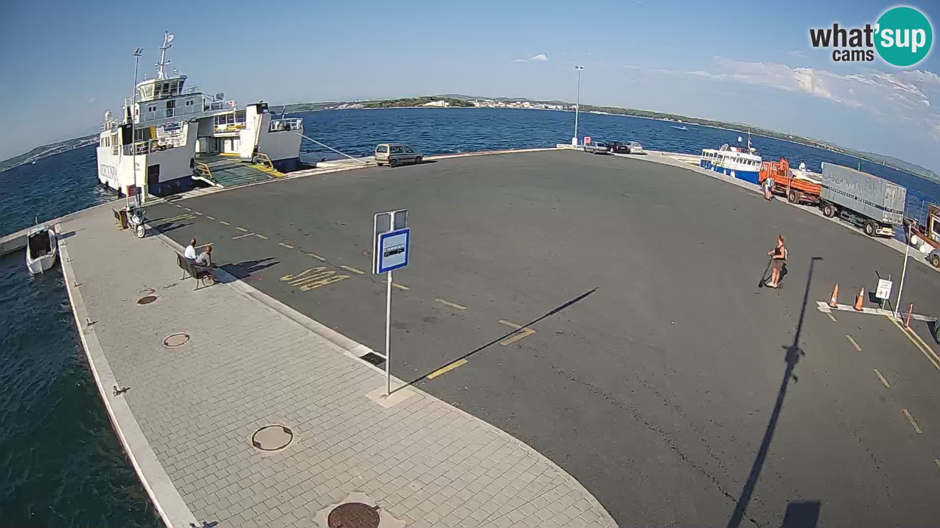 Tkon Live cam – ferry – Dalmatie – Croatie