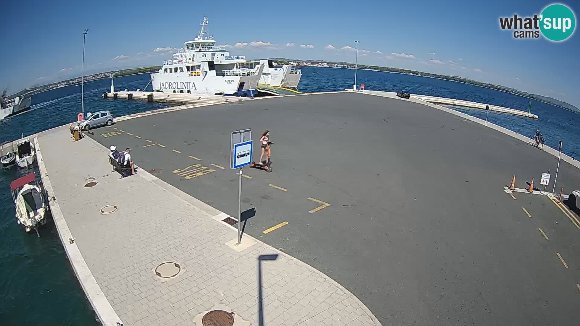 Tkon Live cam – ferry – Dalmatie – Croatie