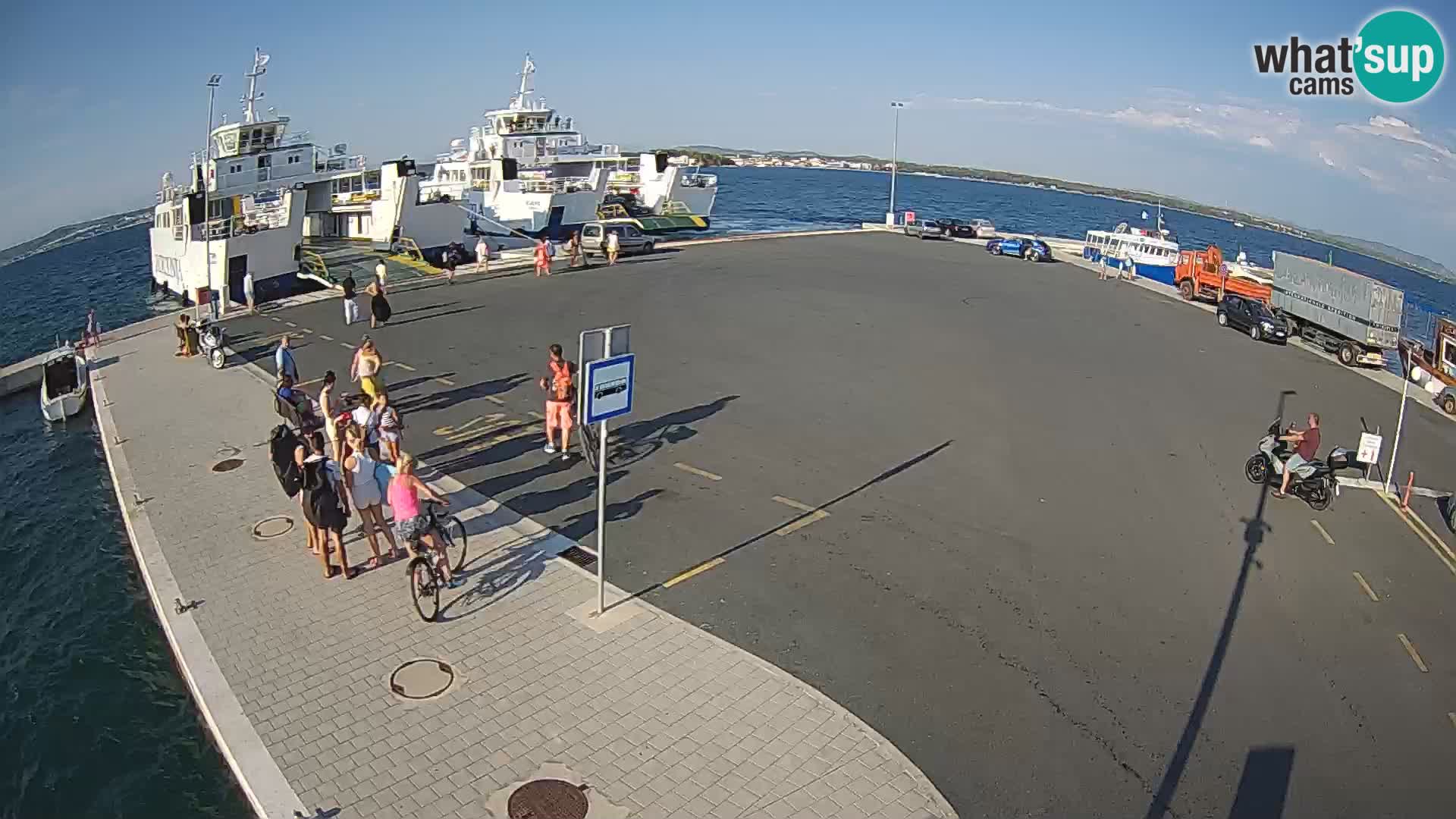 Tkon Live cam – ferry – Dalmatie – Croatie