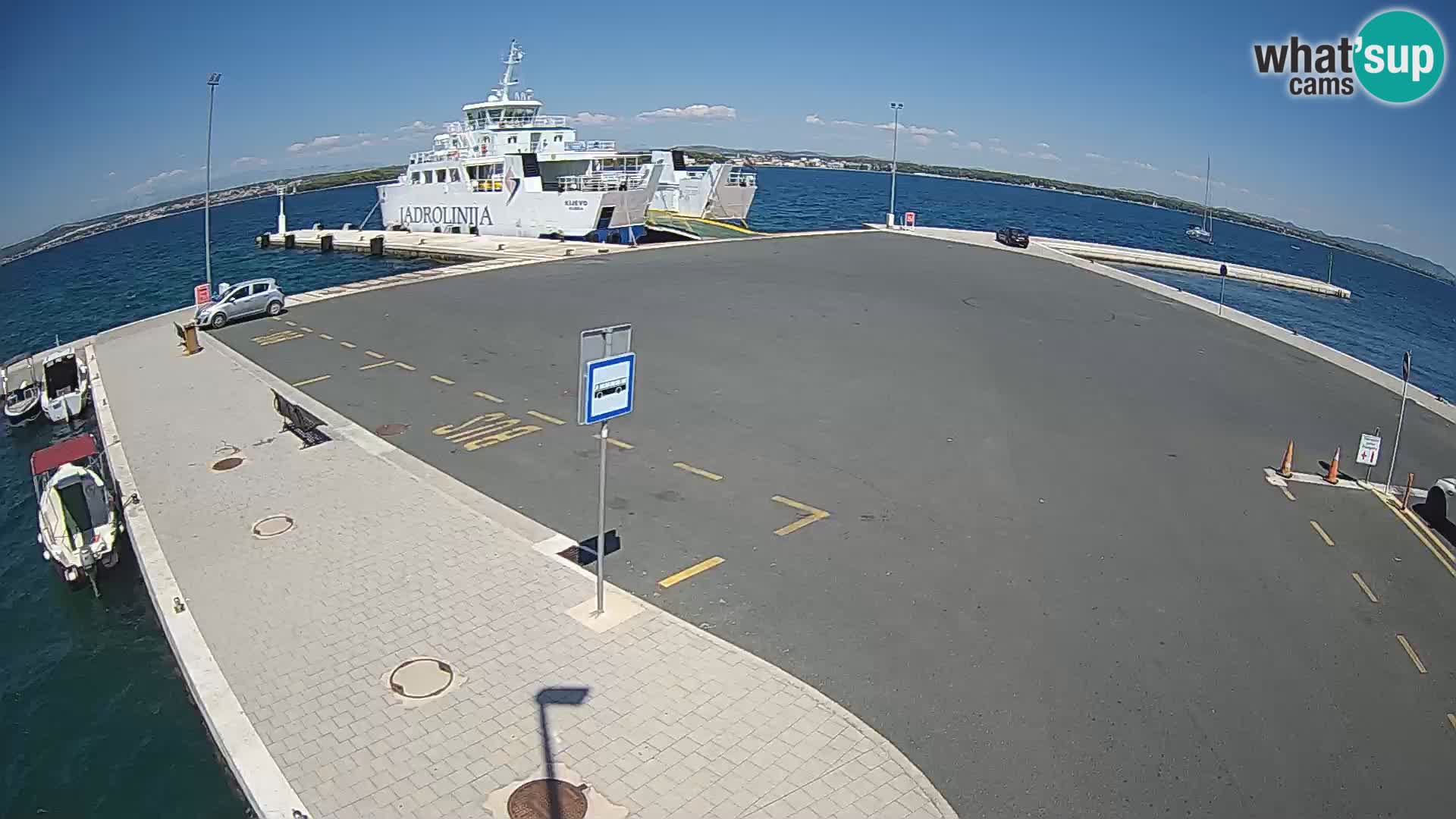 Tkon Live cam – ferry – Dalmatie – Croatie