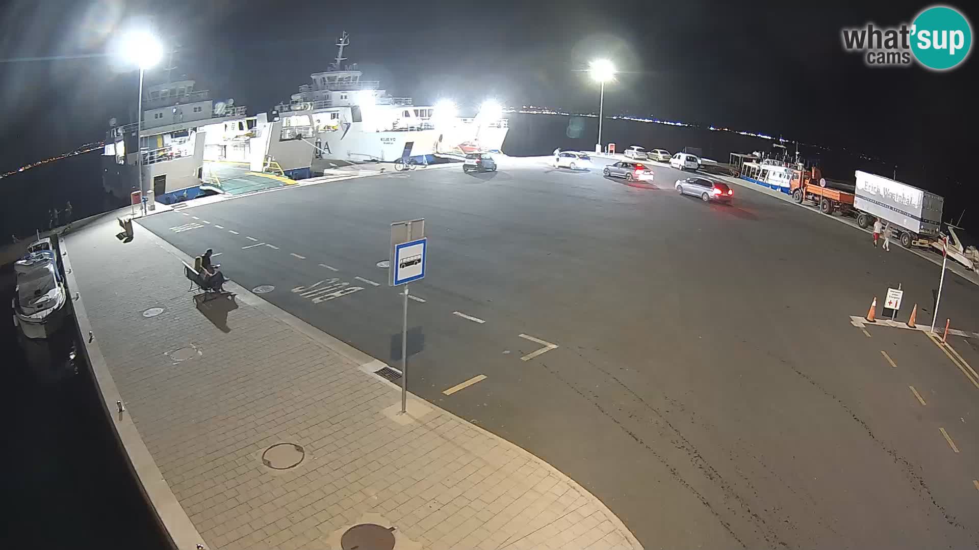 Tkon Live cam – ferry – Dalmatie – Croatie