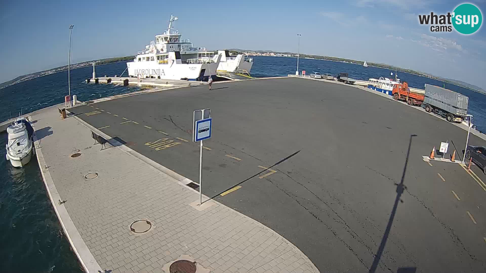 Tkon Live cam – ferry – Dalmatie – Croatie