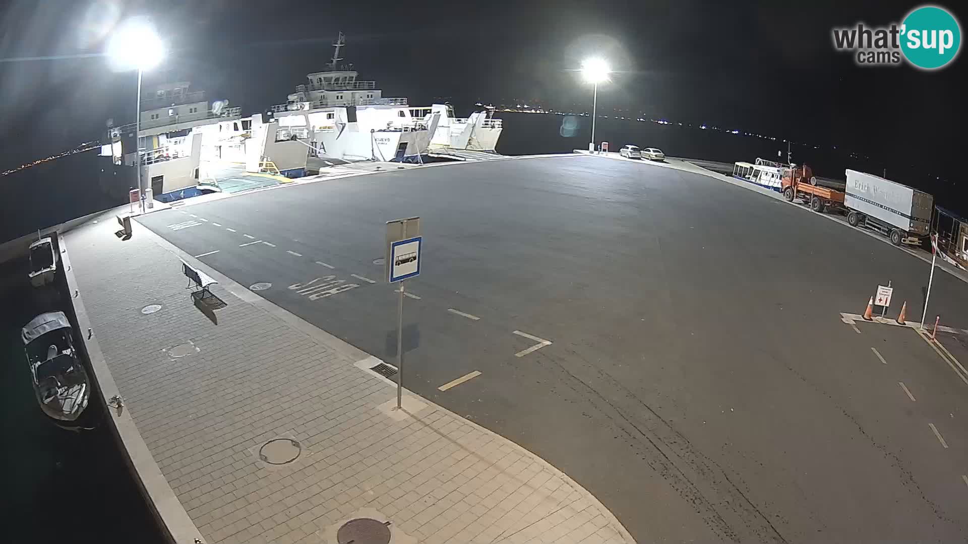 Tkon Live cam – ferry – Dalmatie – Croatie