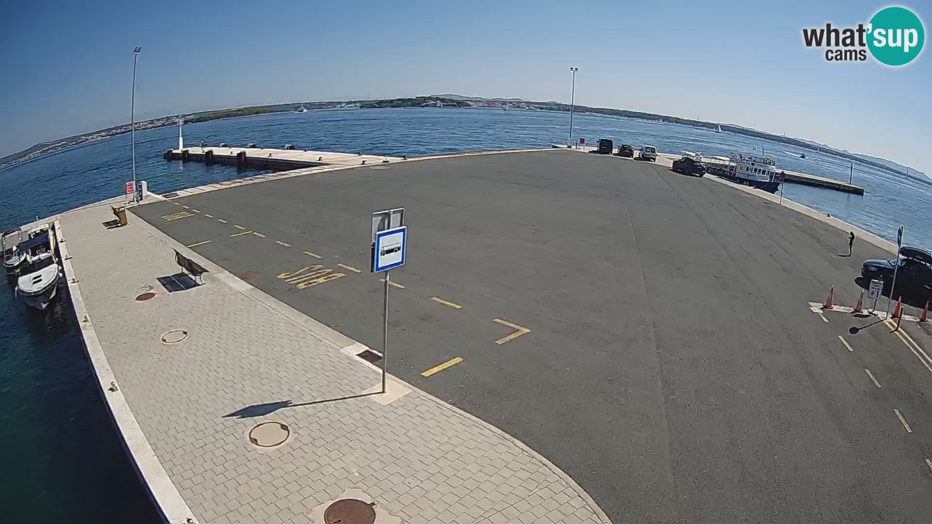 Tkon Live cam – ferry – Dalmatie – Croatie