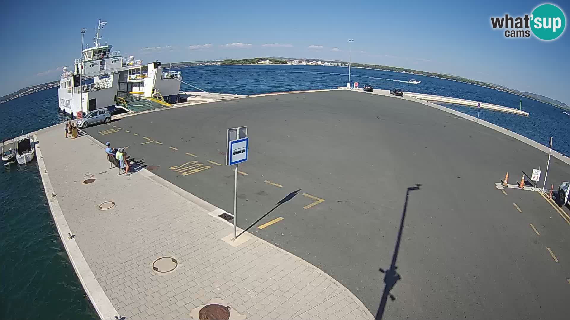 Tkon Live cam – ferry – Dalmatie – Croatie