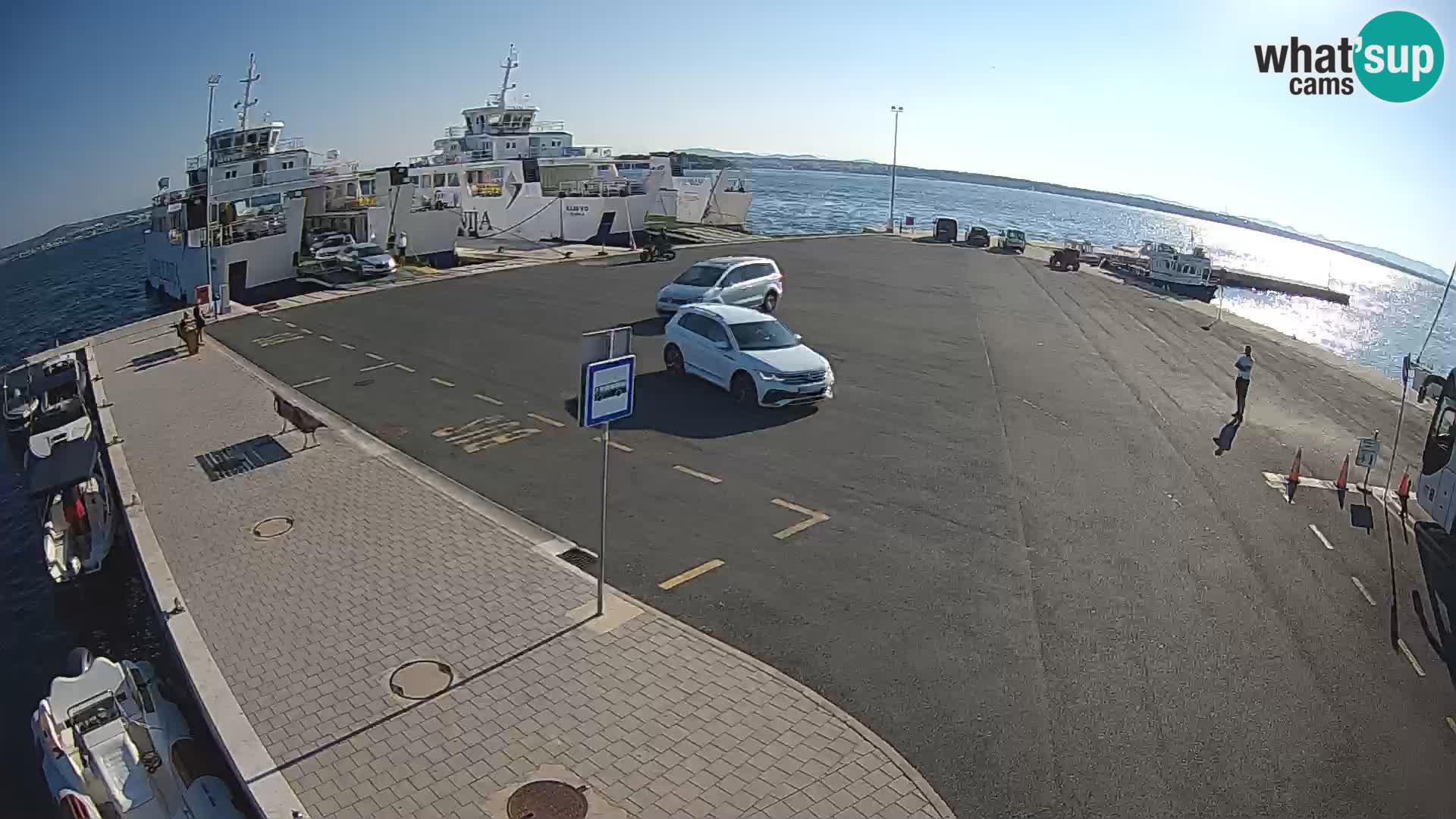 Tkon Live cam – ferry – Dalmatie – Croatie