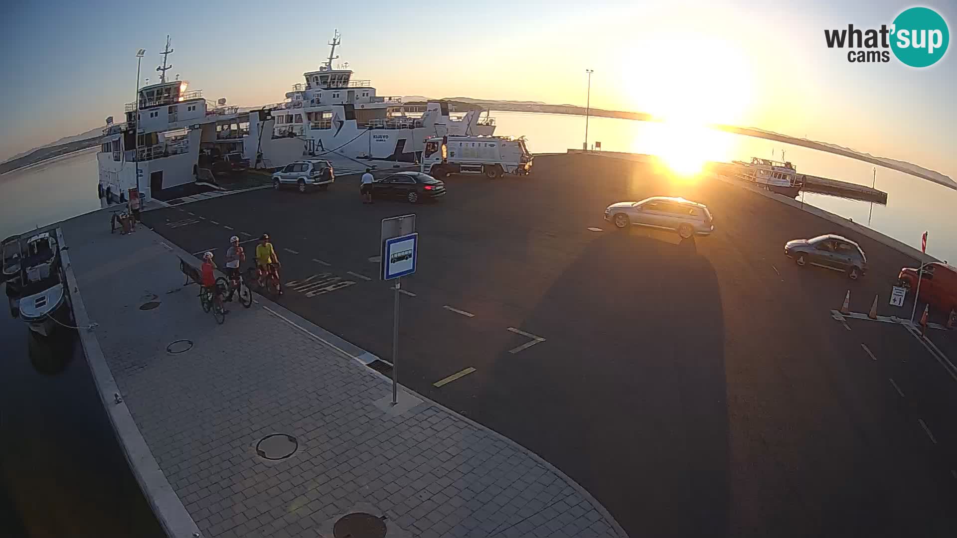 Tkon Live cam – ferry – Dalmatie – Croatie