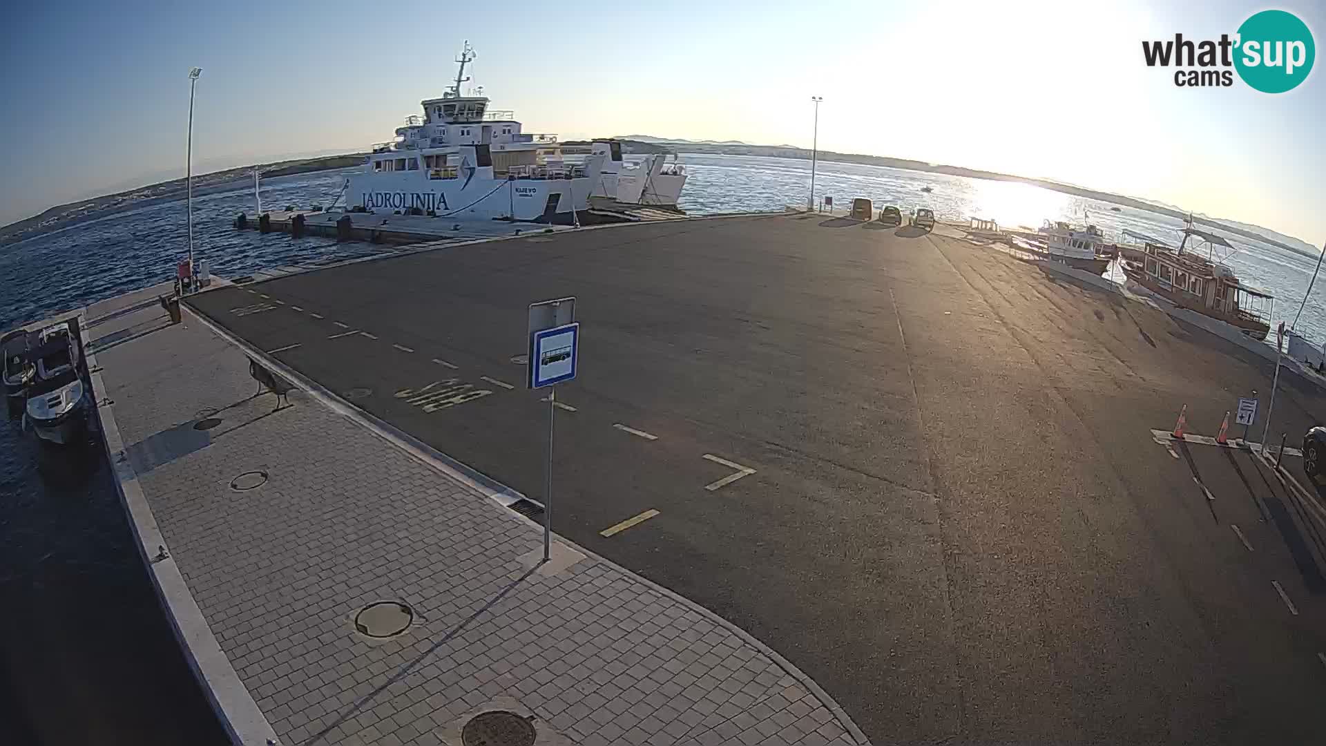 Tkon Live cam – ferry – Dalmatie – Croatie