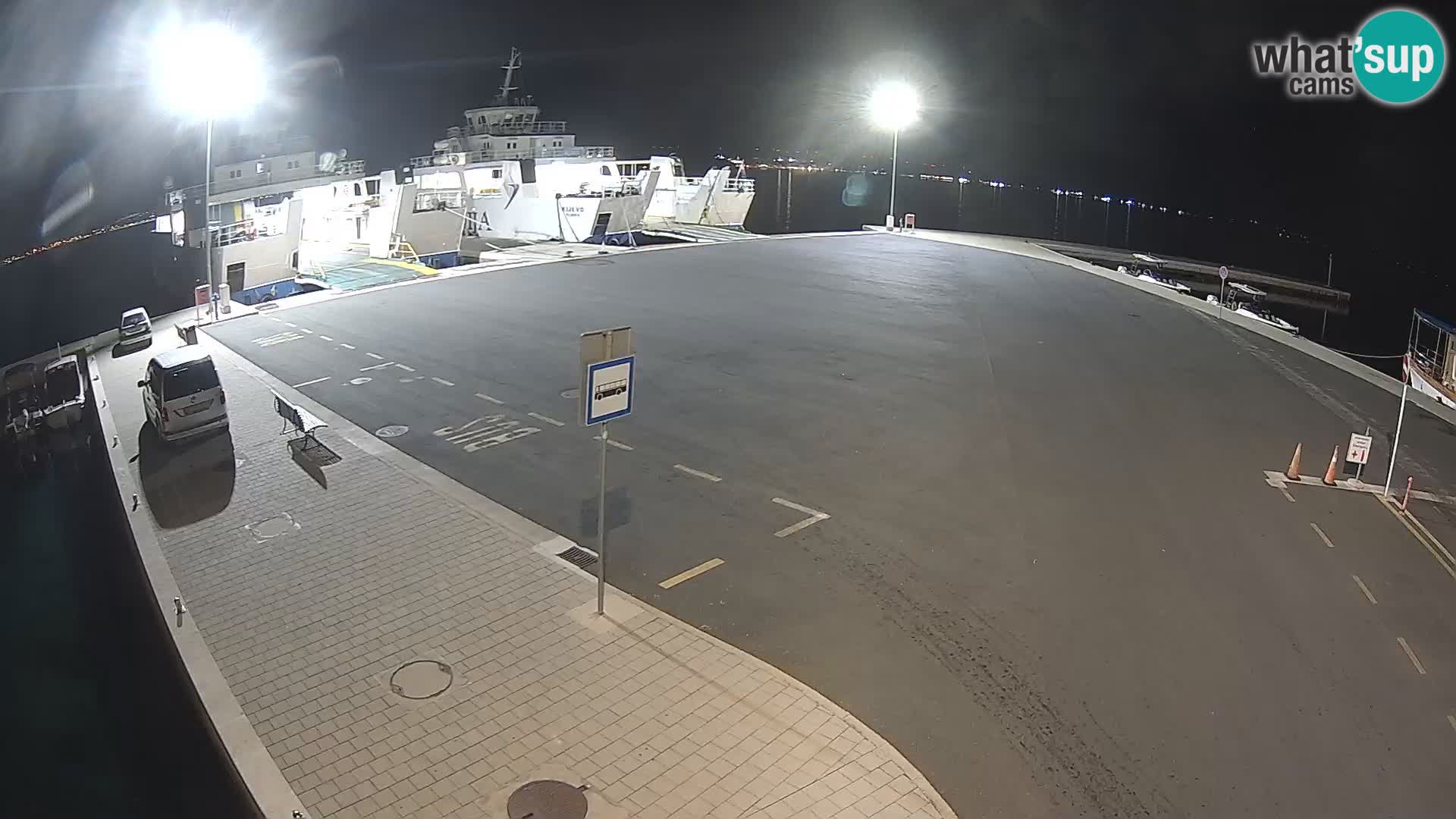 Tkon Live cam – ferry – Dalmatie – Croatie