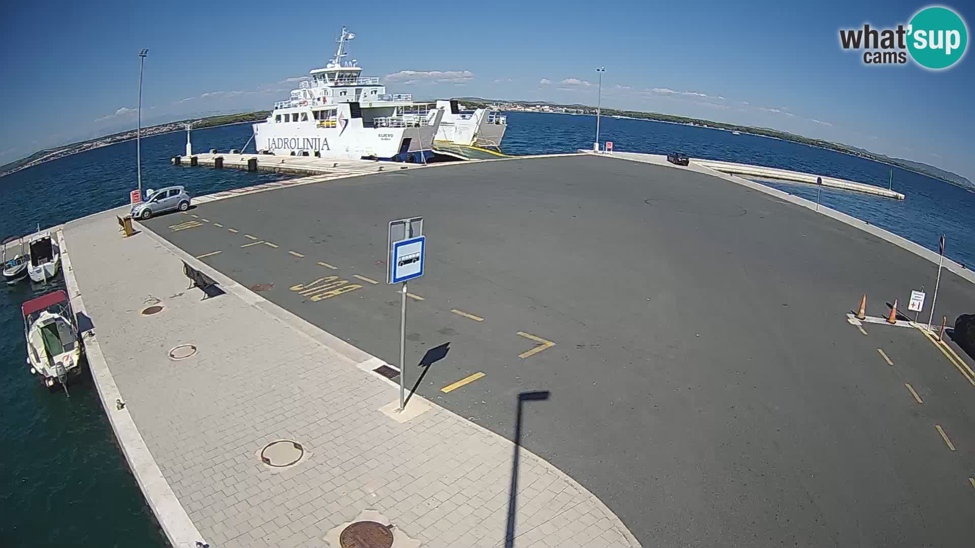 Tkon Live cam – ferry – Dalmatie – Croatie