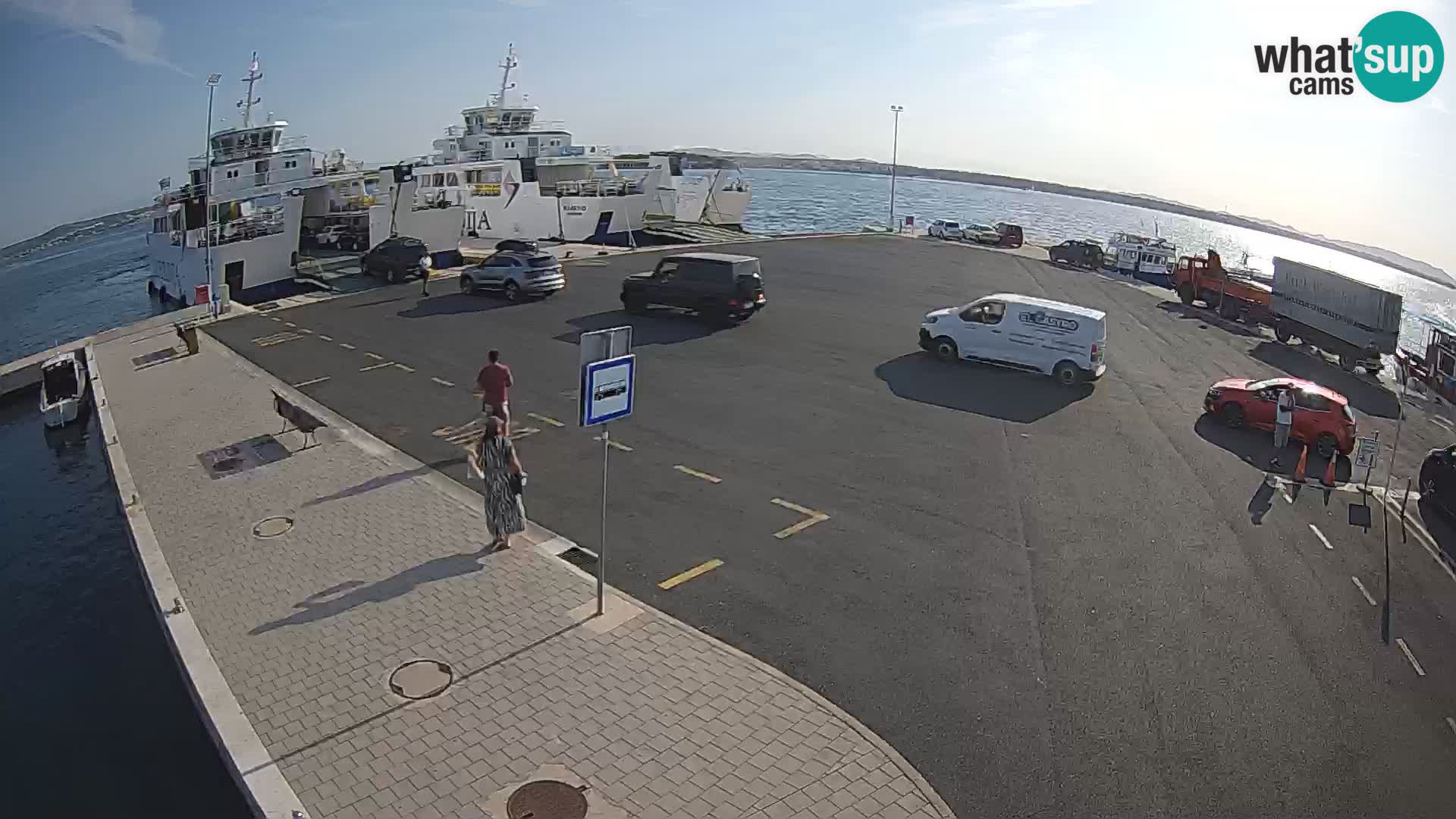 Tkon Live cam – ferry – Dalmatie – Croatie
