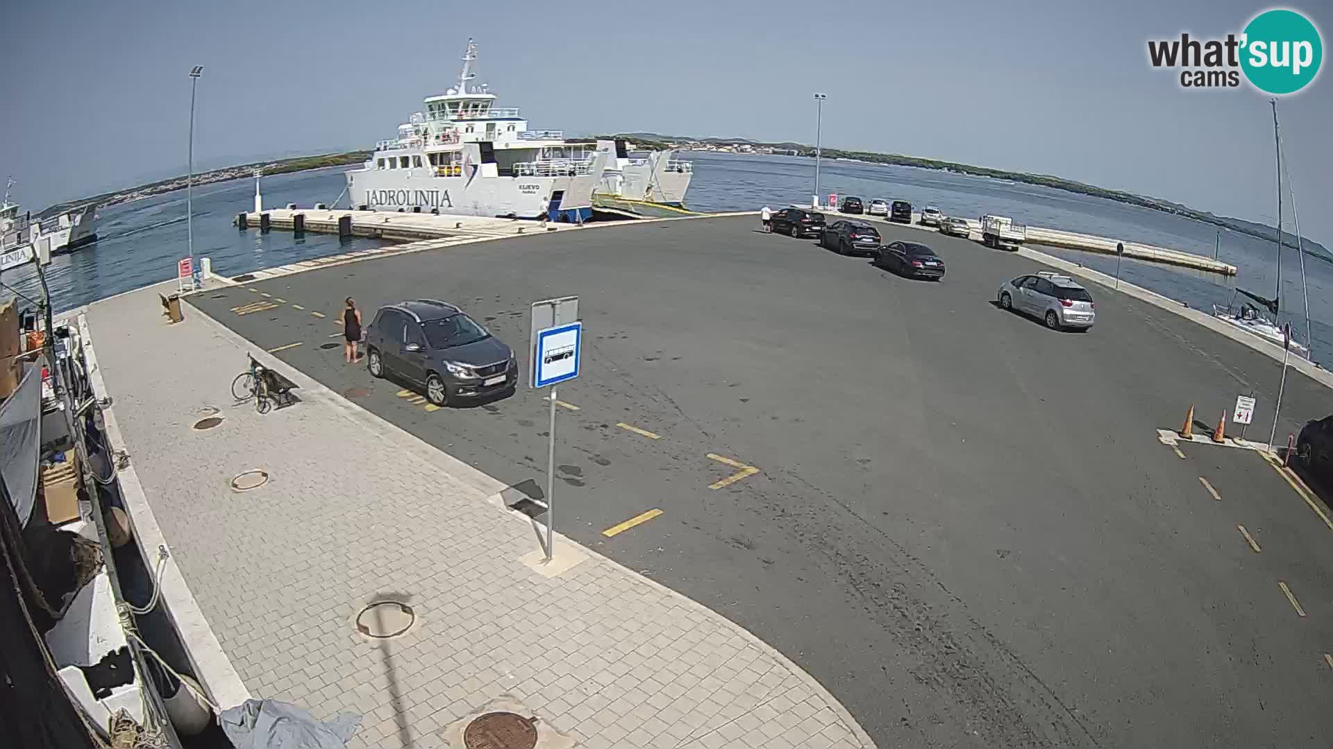 Tkon Live cam – ferry – Dalmatie – Croatie