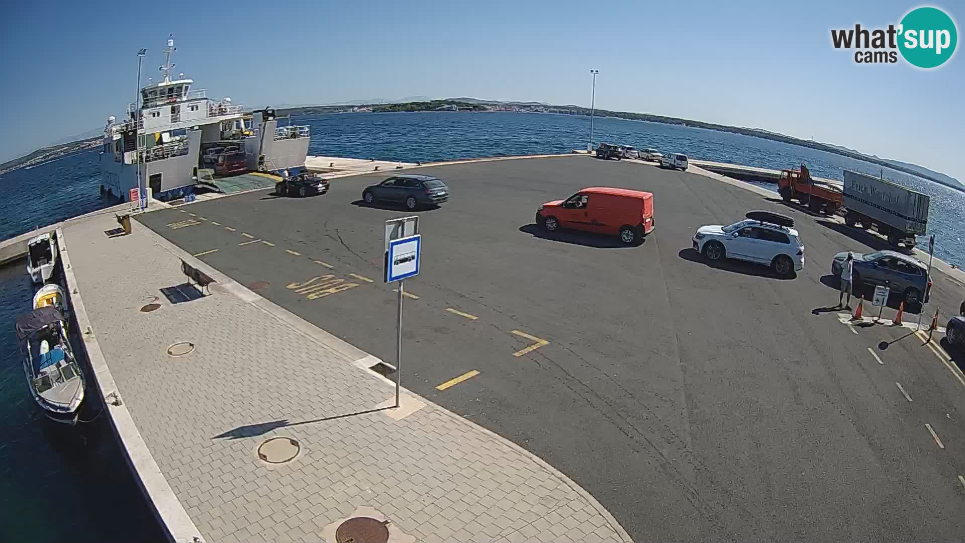 Tkon Live cam – ferry – Dalmatie – Croatie