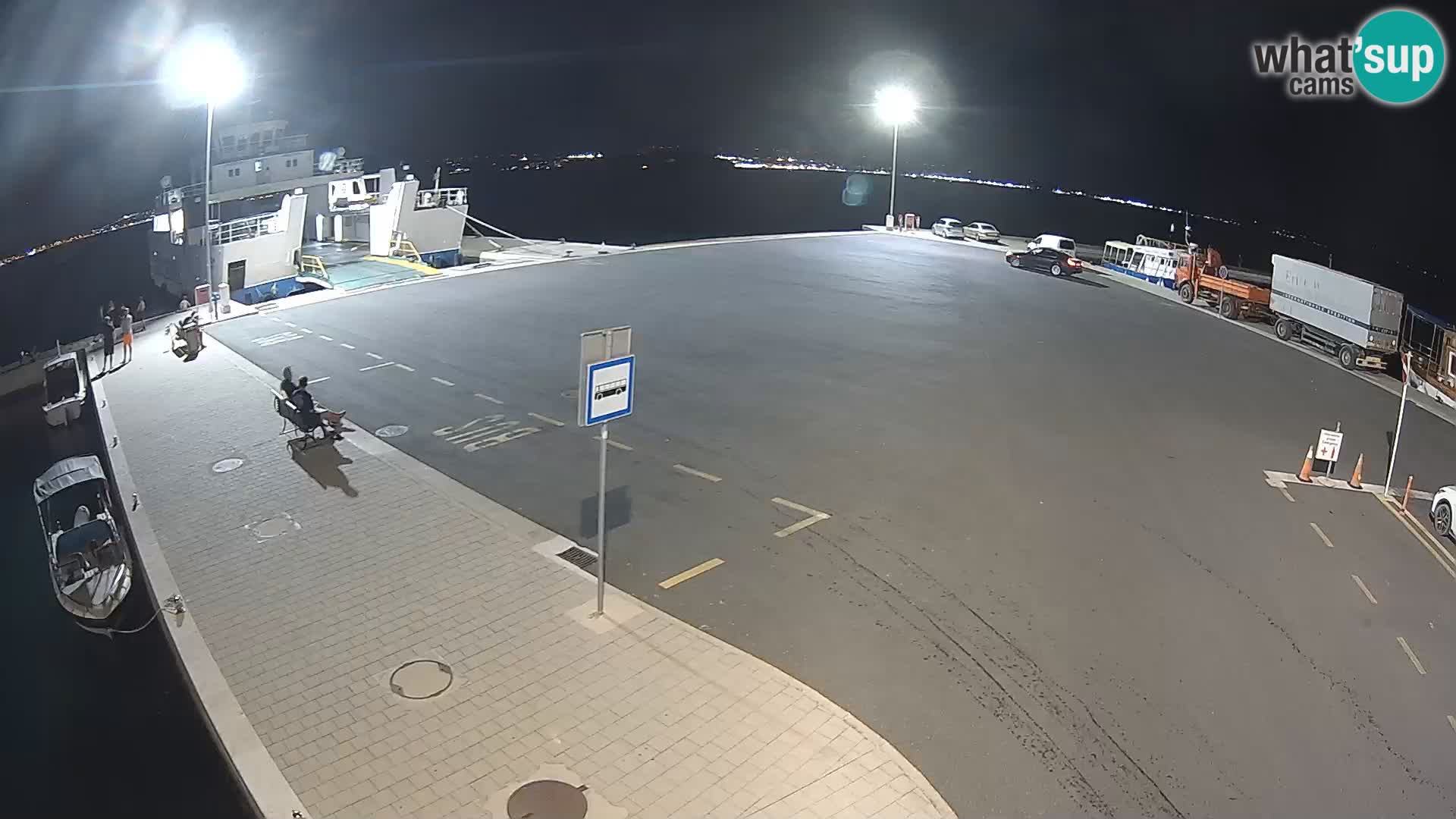 Tkon Live cam – ferry – Dalmatie – Croatie